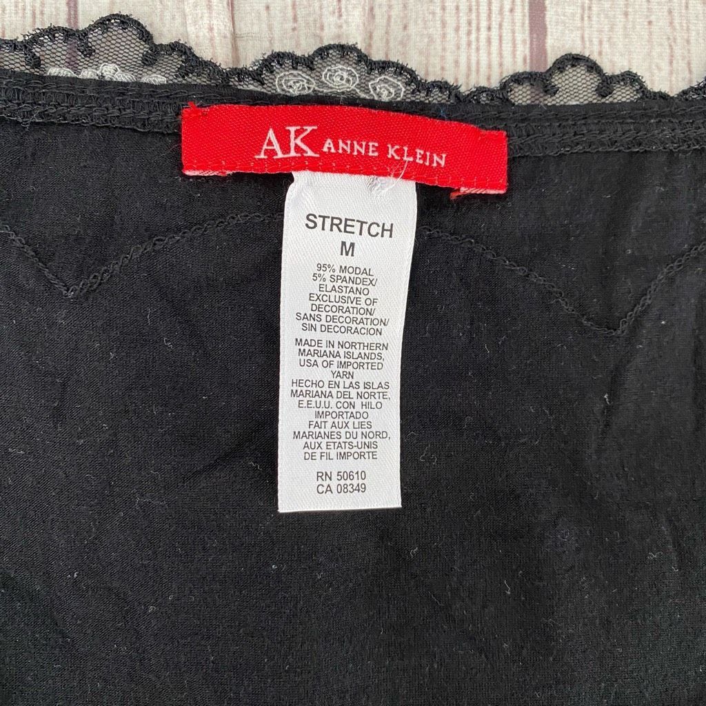 Anne Klein Ann Klein stretch women M v-cut lace neck & sleeve cuffs Size M / US 6-8 / IT 42-44 - 6 Thumbnail