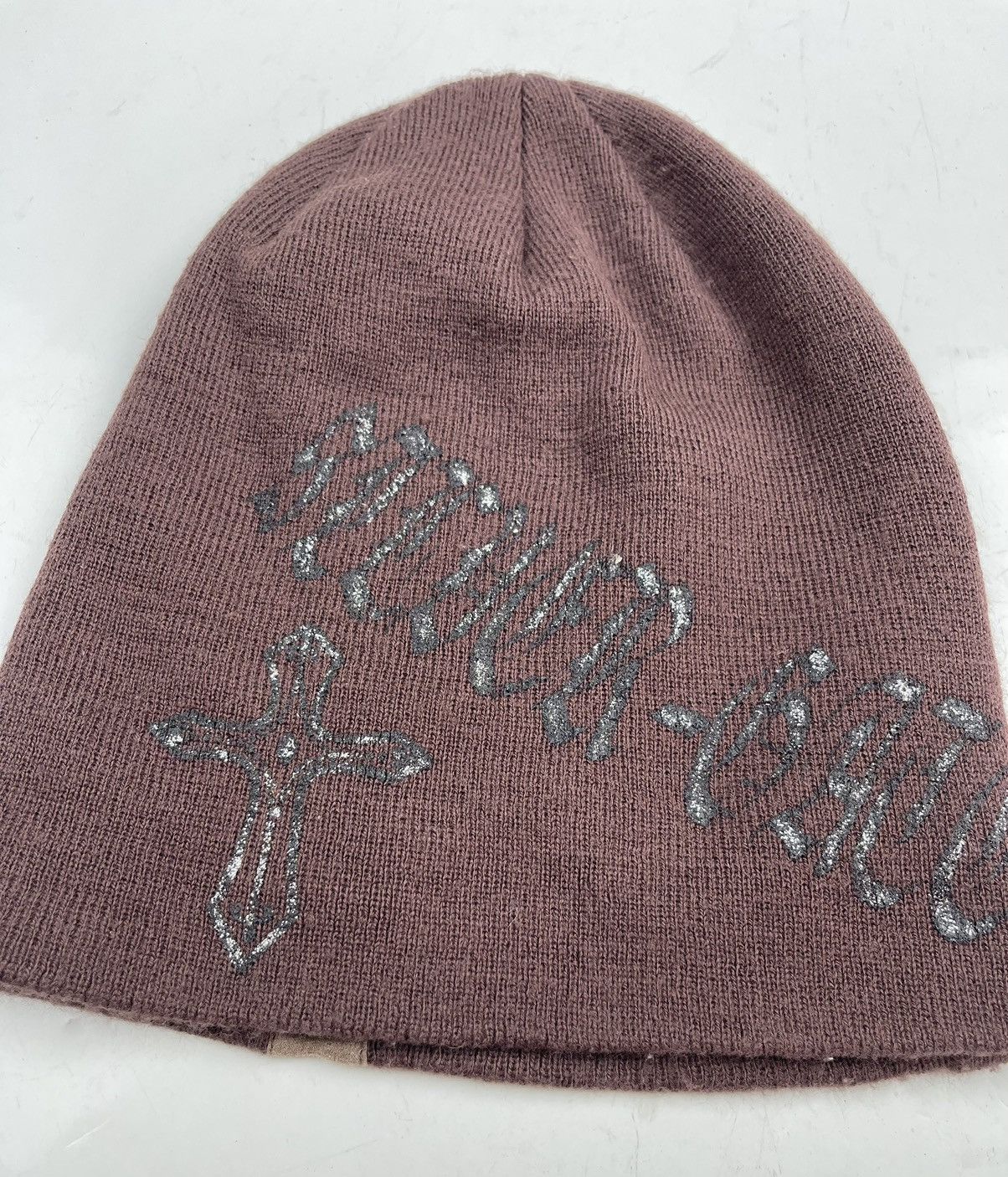 Japanese Brand punk style big cross logo beanie hat snow cap tc26 Size ONE SIZE - 5 Thumbnail