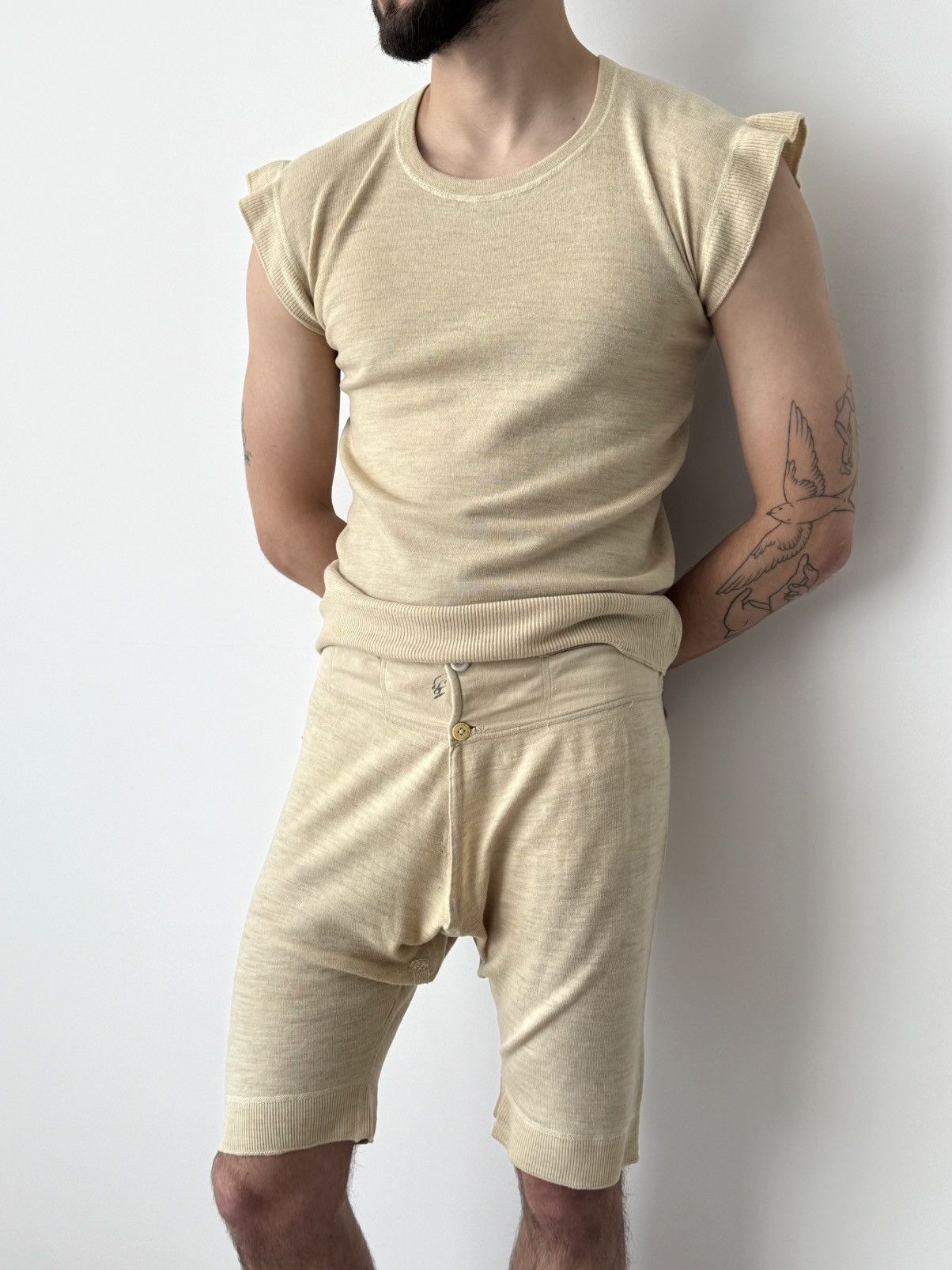 Other 1940s WW2 Era British Army Wool Underwear Set Size US 34 / EU 50 - 1 Thumbnail