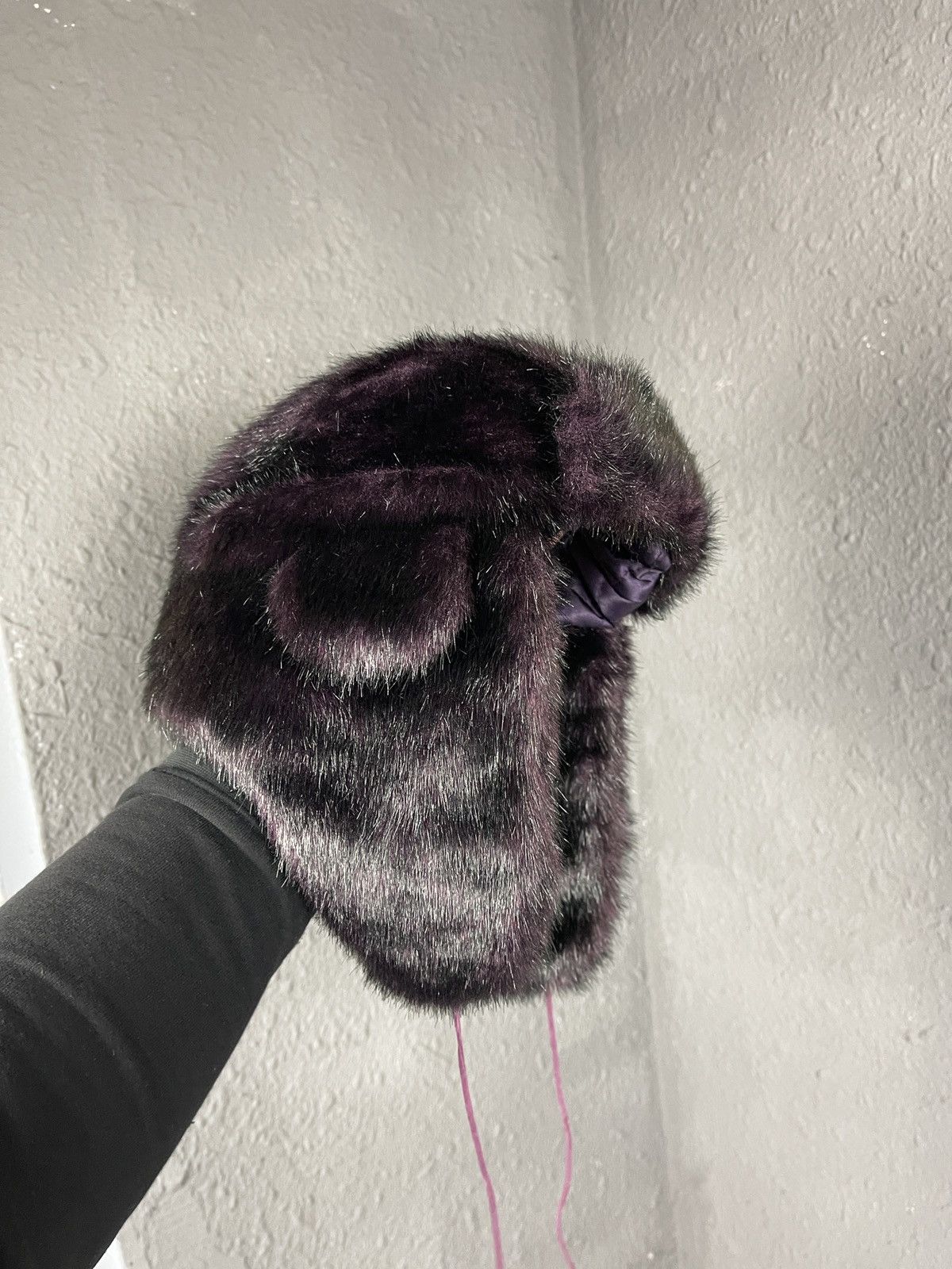 Japanese Brand × Vintage Crazy Y2k Mohair Fuzzy Hat Ushanka Punk Winter Size ONE SIZE - 4 Thumbnail