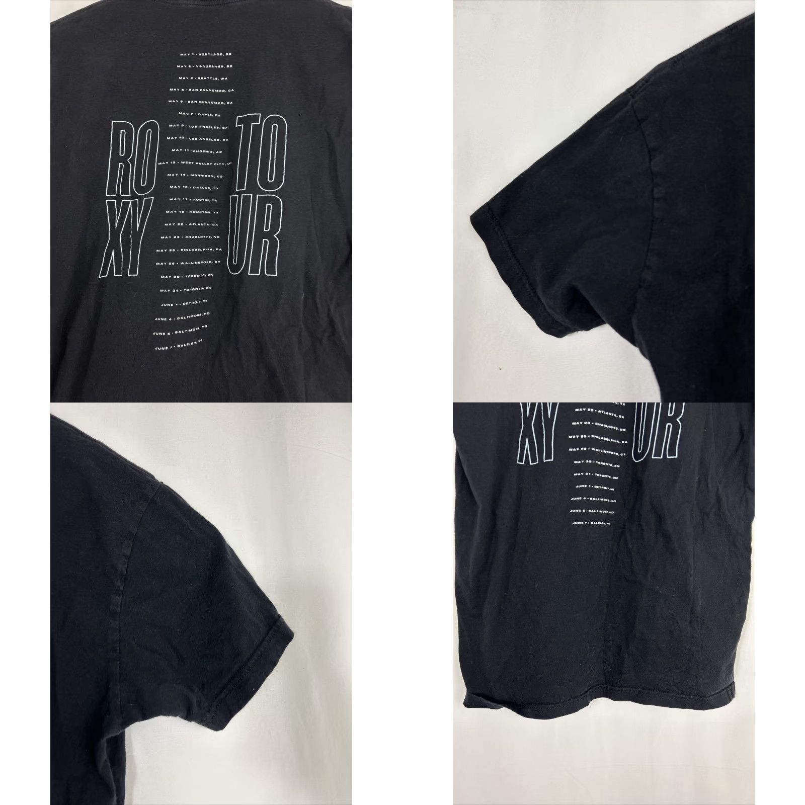 Vintage VINTAGE Khalid Roxy Tour Tee Shirt M Black Double-Sided 2018 Tour Dates Mens Slim? Regular? T-Shirt Size US M / EU 48-50 / 2 - 8 Thumbnail