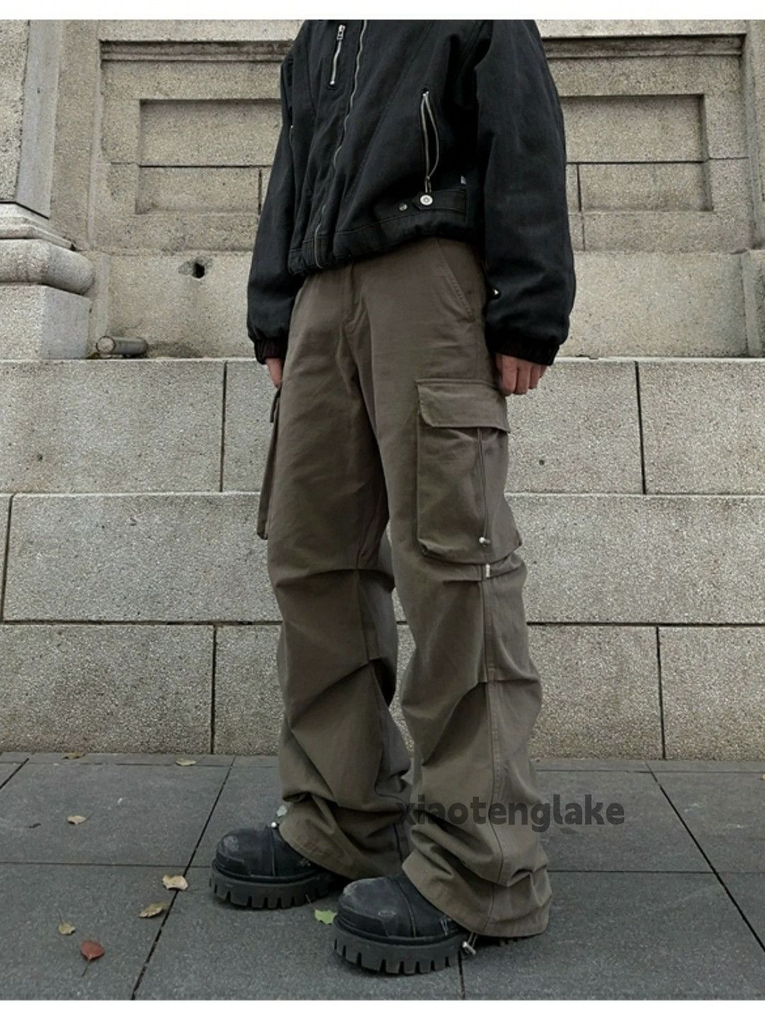 Designer × Japanese Brand × Vintage urban washed faded loose baggy utility cargo pants Size US 32 / EU 48 - 3 Thumbnail