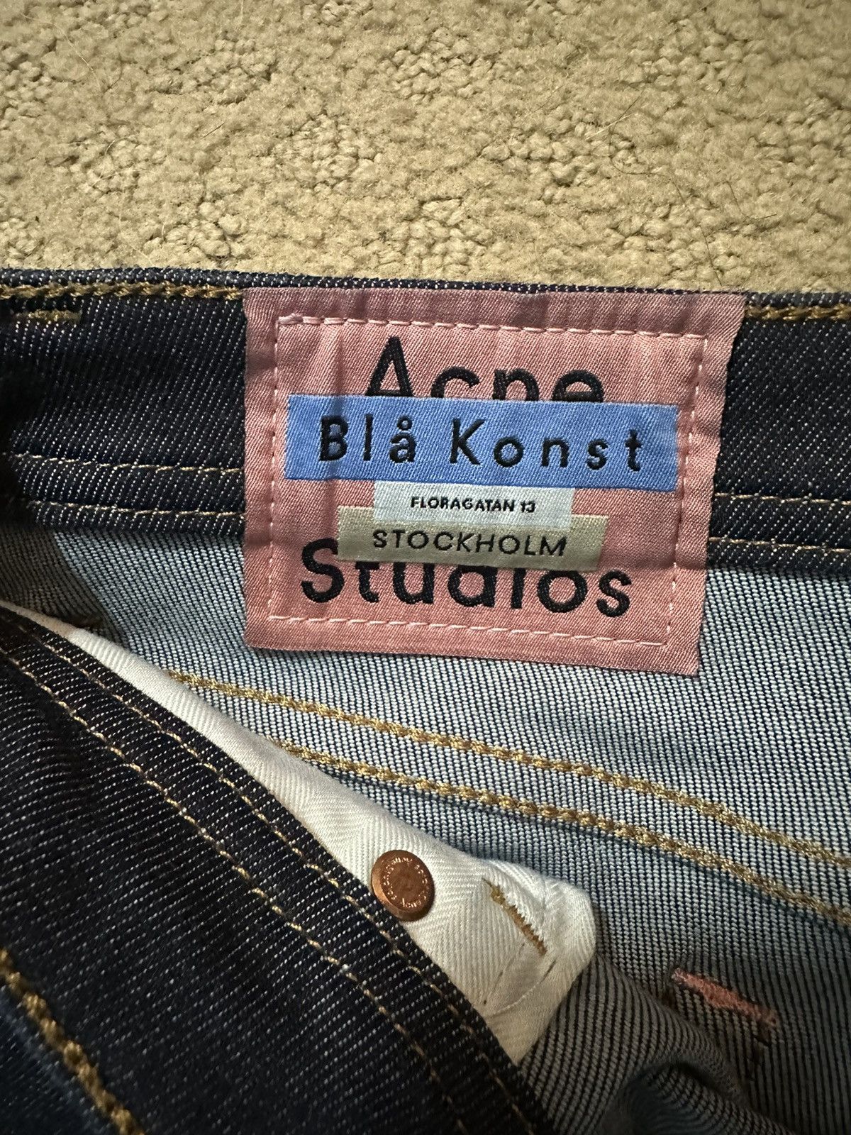 Acne Studios Acne Studios Bla Konst Stockholm Skinny Jeans Size 25" / US 0 / IT 36 - 3 Thumbnail