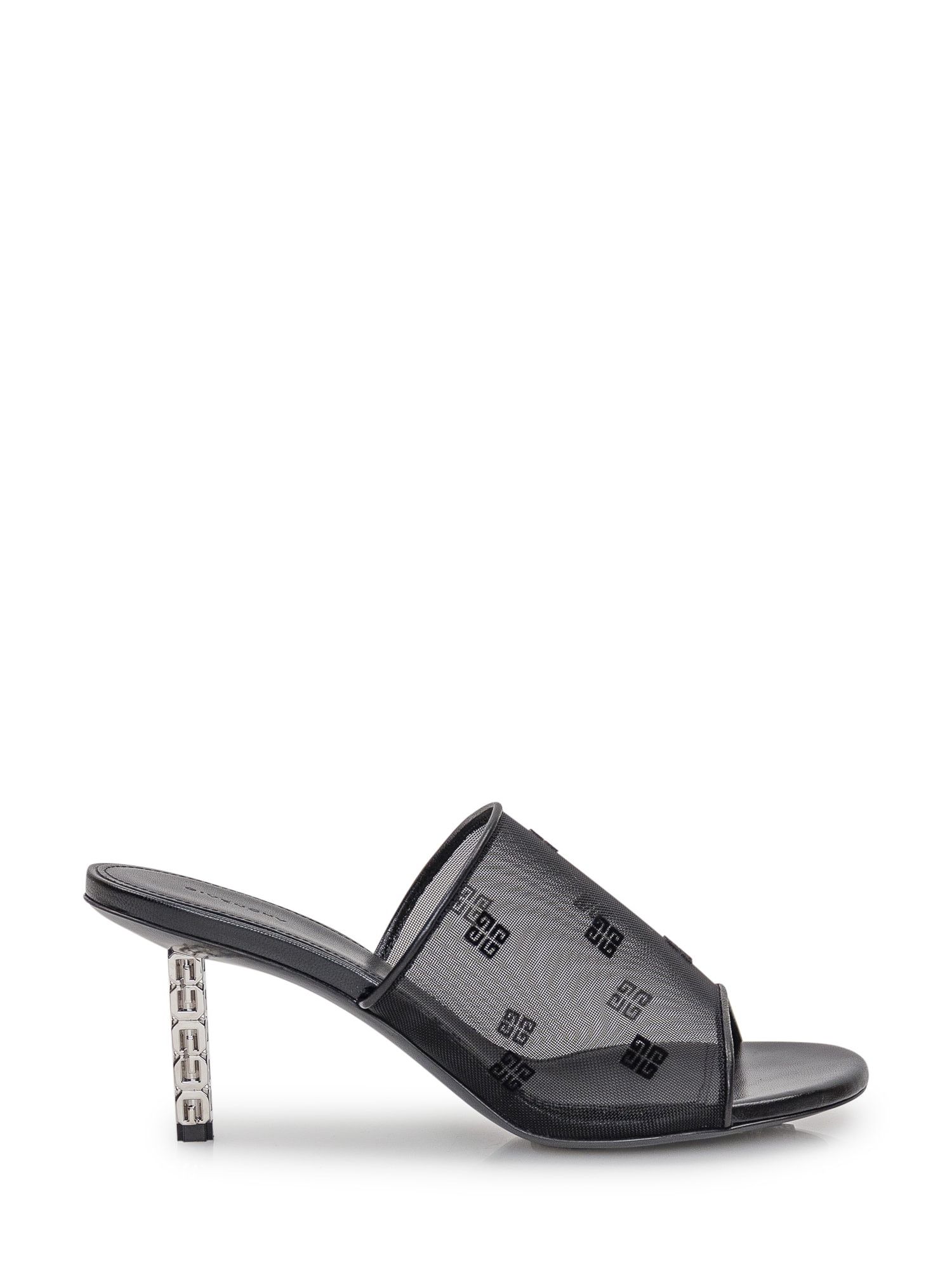 o1srvl11e1224 G Cube Mules in Black