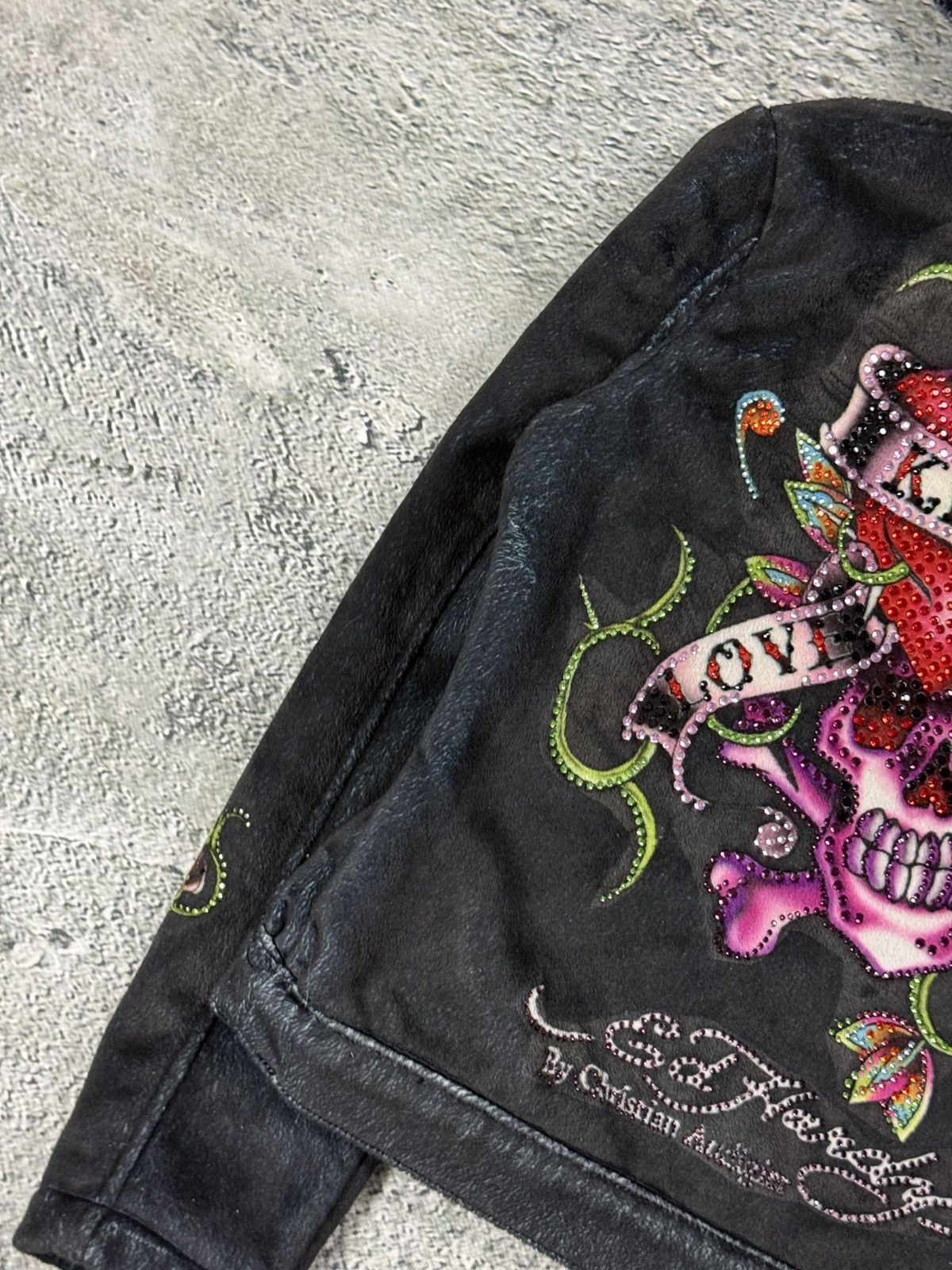 Ed Hardy Ed Hardy zip hoodie black red vintage Y2K faux fur Size M / US 6-8 / IT 42-44 - 9 Thumbnail