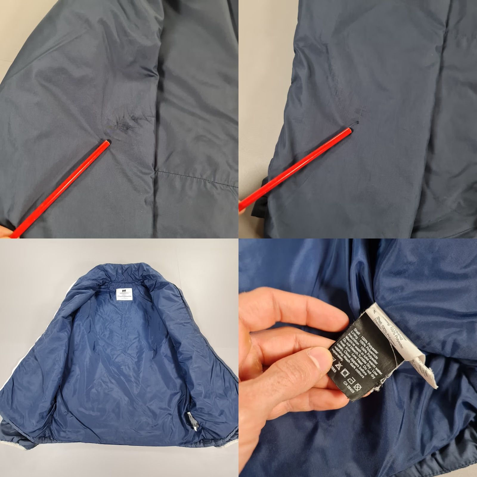 Helly Hansen Helly Hansen Mens Puffer Jacket Blue Large Lightweight Primaloft Full Zip Size US L / EU 52-54 / 3 - 8 Thumbnail
