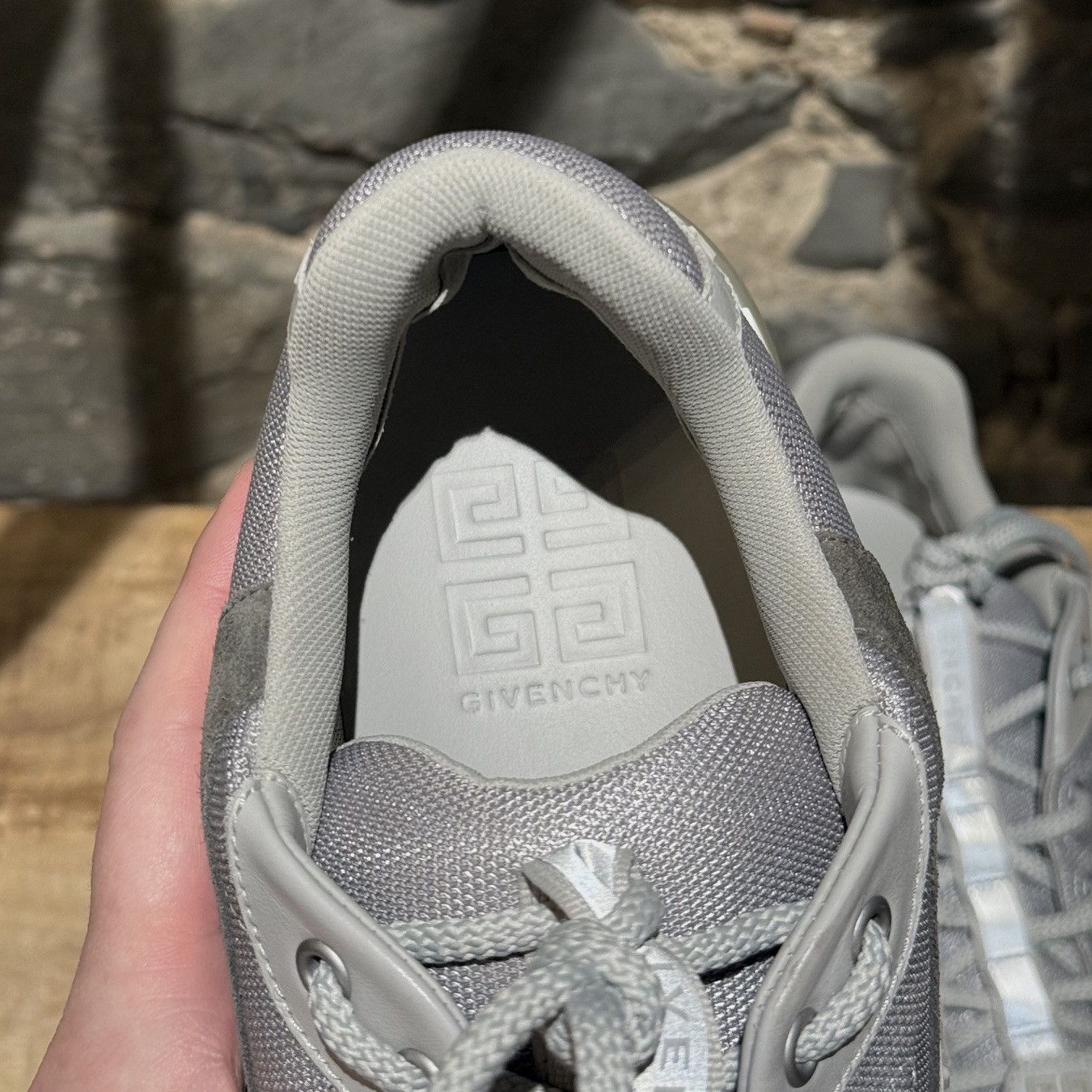 Givenchy Givenchy Giv 1 Mountain Cloud Grey Mesh Low-top Sneakers Size US 11 / EU 44 - 9 Thumbnail