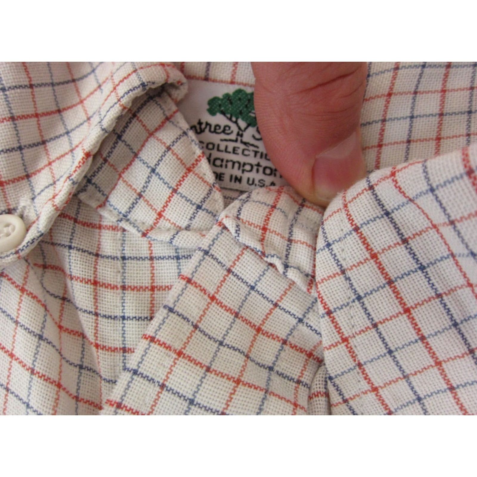 Vintage VINTAGE Hampton Shirt Mens XL White Red Button Up Made in USA 70s Raintree Southern Shirt Mens XL White Red Button-Up 80s 90s Classic Outdoor Casual Size US XL / EU 56 / 4 - 6 Thumbnail