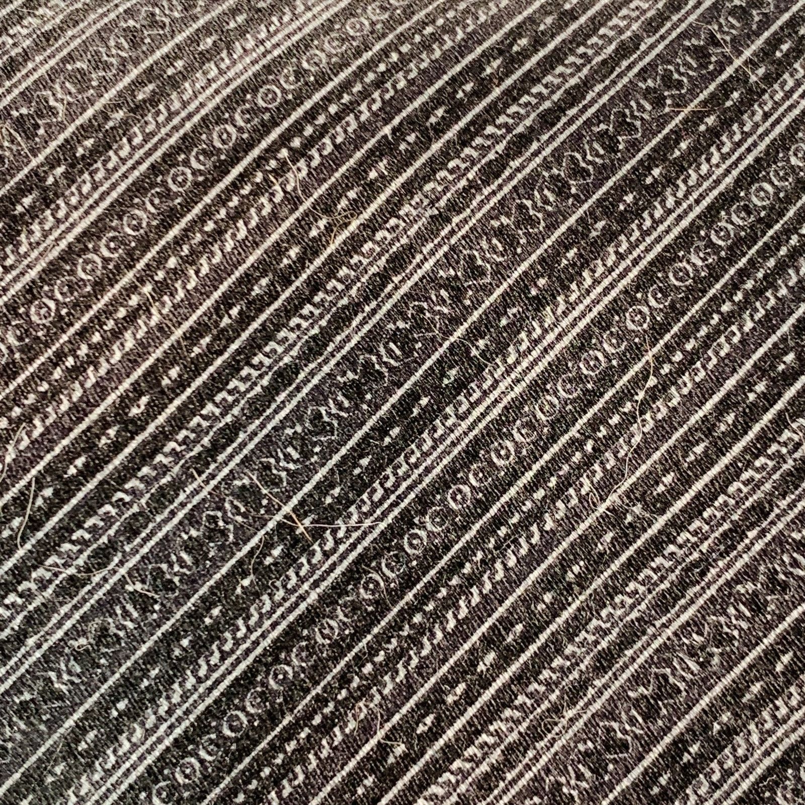 Brioni BRIONI One Size Black Grey Diagonal Stripe Silk Satin Tie Size ONE SIZE - 3 Thumbnail