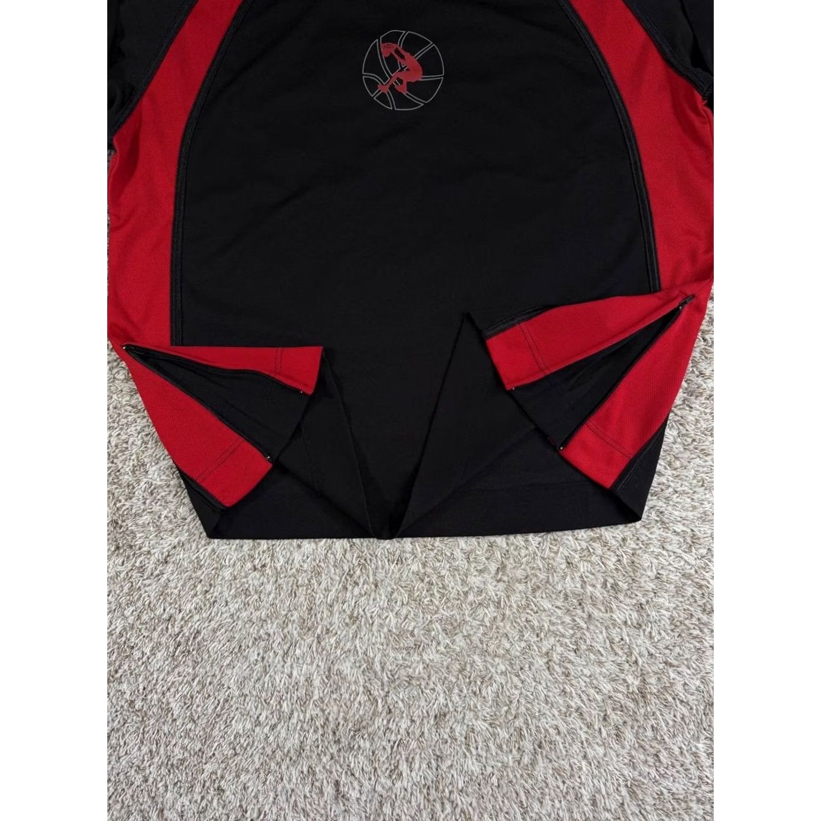 Vintage VINTAGE Shaquille O'neal Pullover Sweatshirt Men 2XL Black Red Logo Side Zip-up Crew Neck Size US XXL / EU 58 / 5 - 5 Thumbnail
