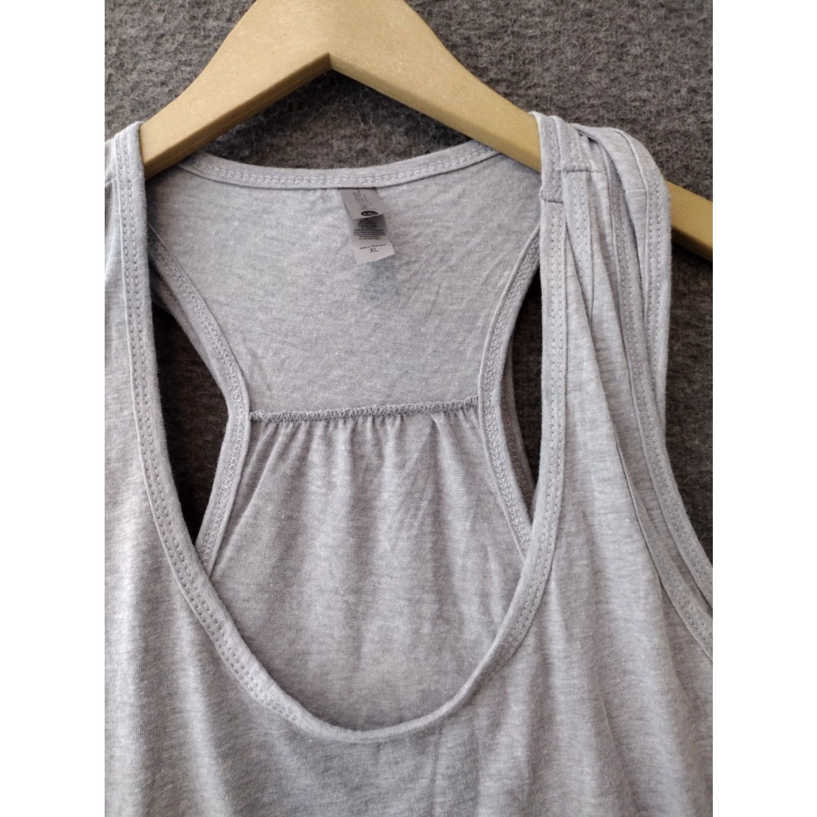 Next Level Next Level Women’s Tank Top Gray 3-Pack XL Racerback Sleeveless Shirt Women Regular Size XL Gray Tank Top Size XL / US 12-14 / IT 48-50 - 4 Thumbnail