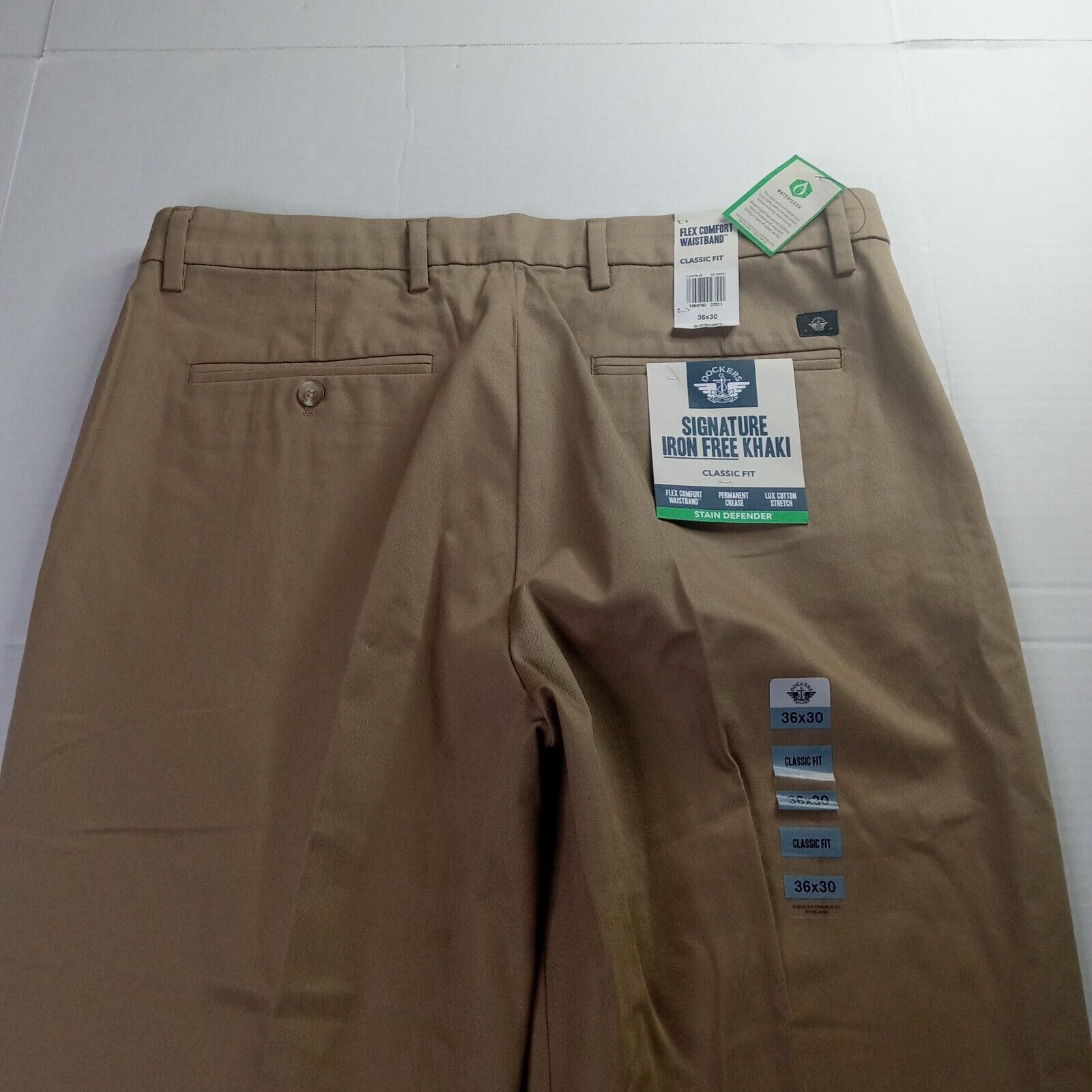 Dockers Dockers Signature Iron Free Khakis Men's 36x30 Beige Classic Size US 36 / EU 52 - 9 Thumbnail
