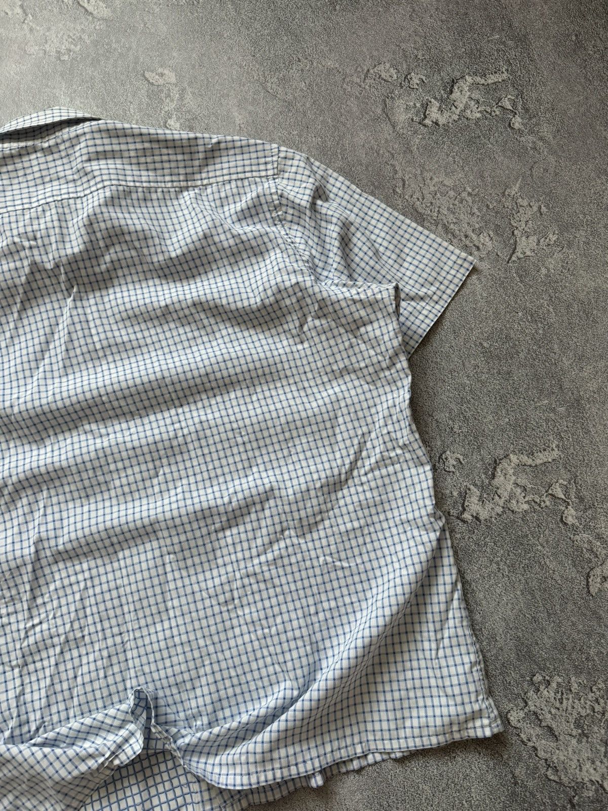 Vintage × Yves Saint Laurent YvesSaintLaurent YSL XL checkered shirt button up polo tee Size US XL / EU 56 / 4 - 14 Thumbnail