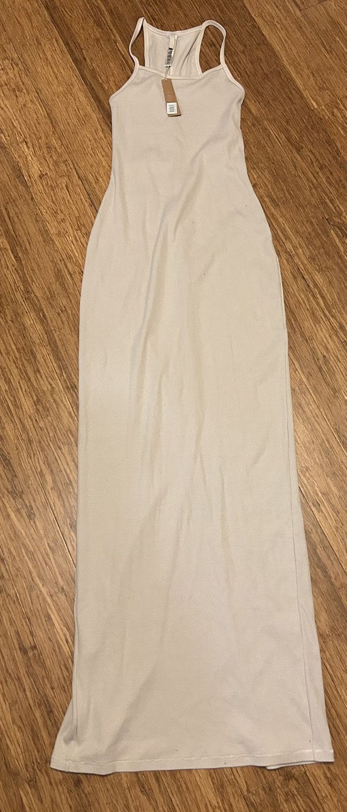 SKIMS Skims Cotton Rib Maxi Dress Stone Size XS / US 0-2 / IT 36-38 - 2 Thumbnail