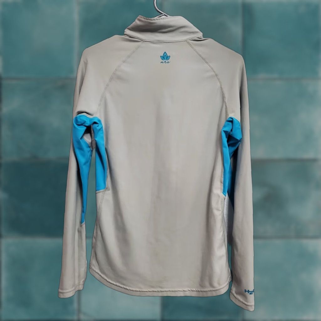 Vintage NRS Womens H2Core Lightweight 1/4 Zip Pullover Gray Blue Long Sleeve L Shirt Mens Size L / US 10 / IT 46 - 1 Thumbnail