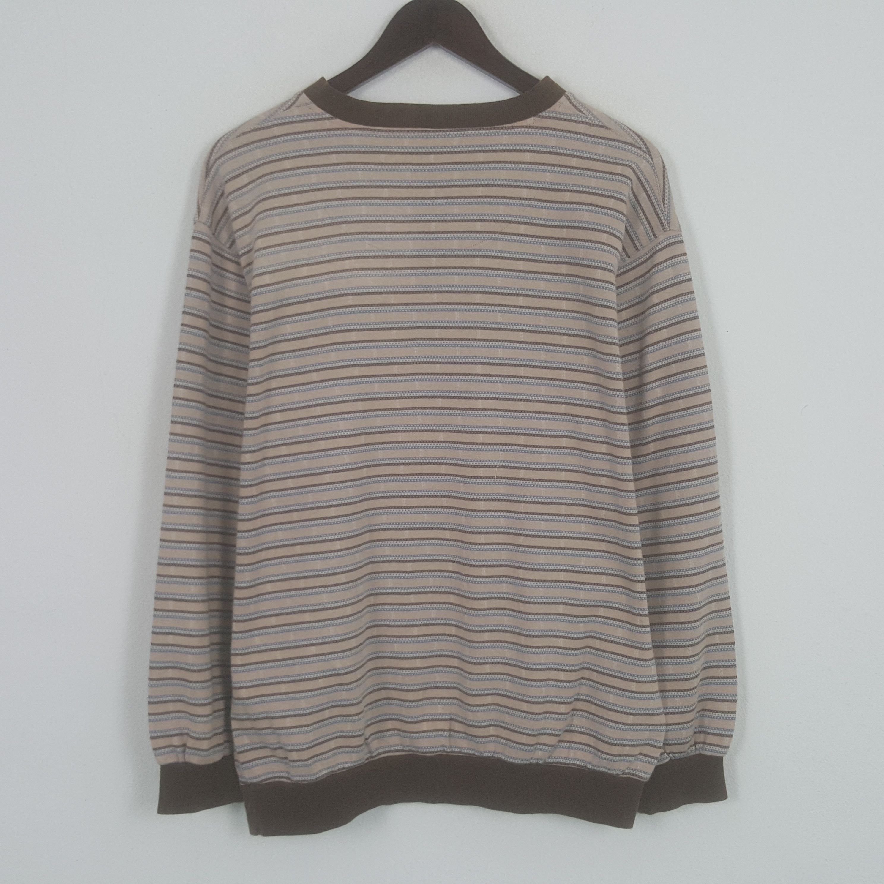 Balmain × Vintage Vintage Balmain Striped Sweatshirt Size US M / EU 48-50 / 2 - 2 Thumbnail