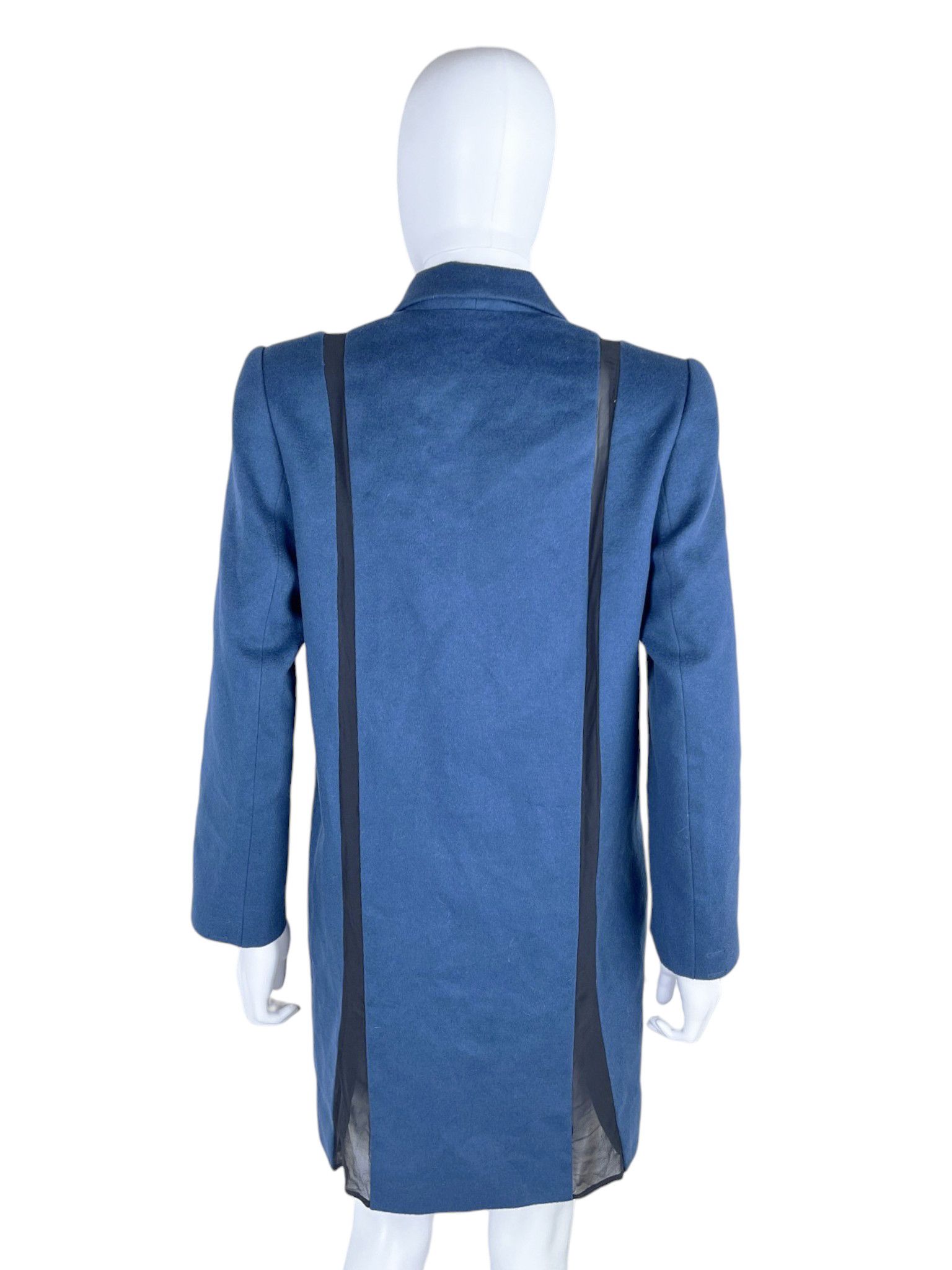 John Galliano John Galliano Paris Mid 1990's Blue Wool & Organza Coat Size S / US 4 / IT 40 - 4 Thumbnail