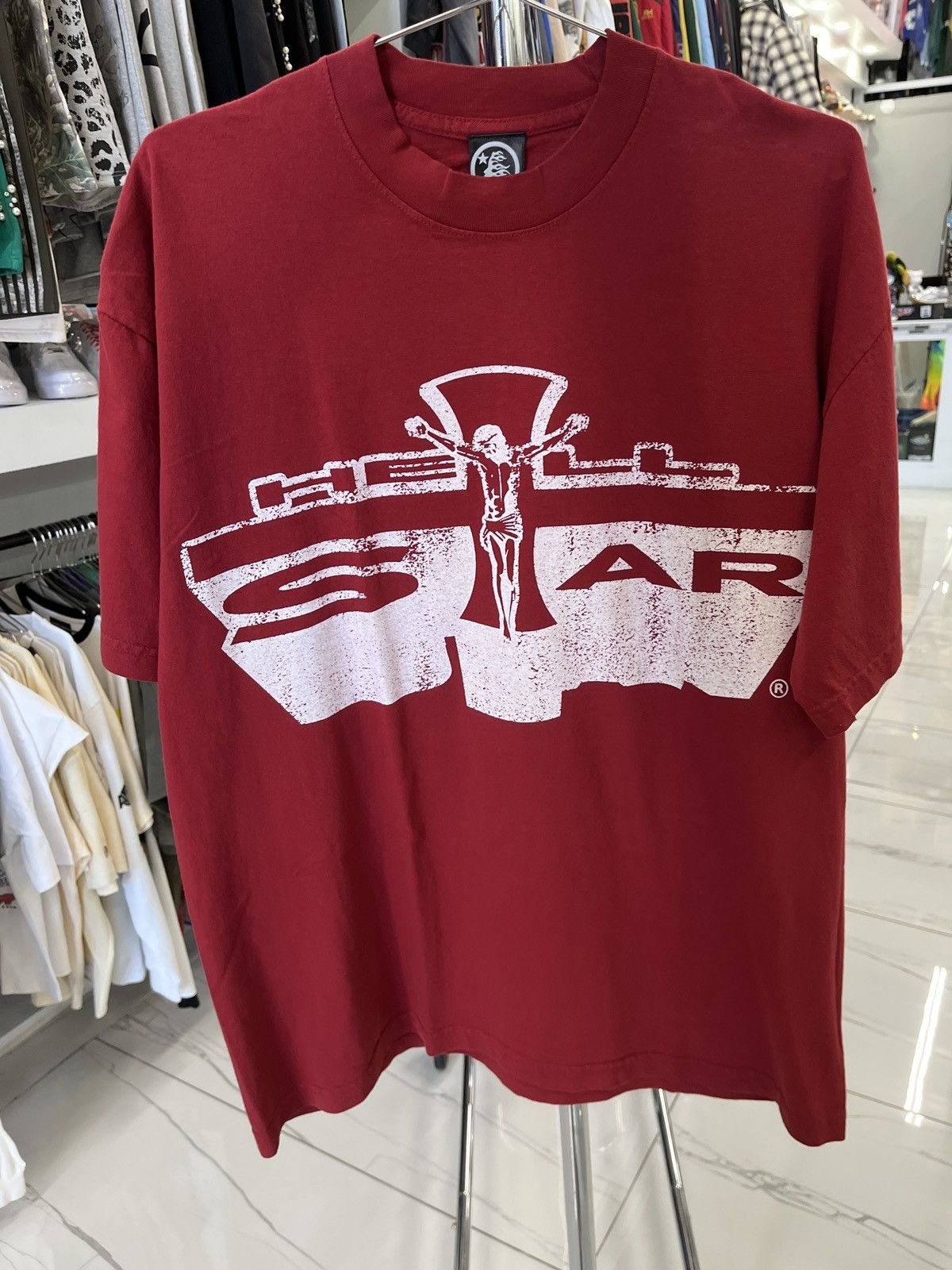 HELLSTAR Jesus Emblem Tee Blood Red Size US L / EU 52-54 / 3 - 1 Thumbnail