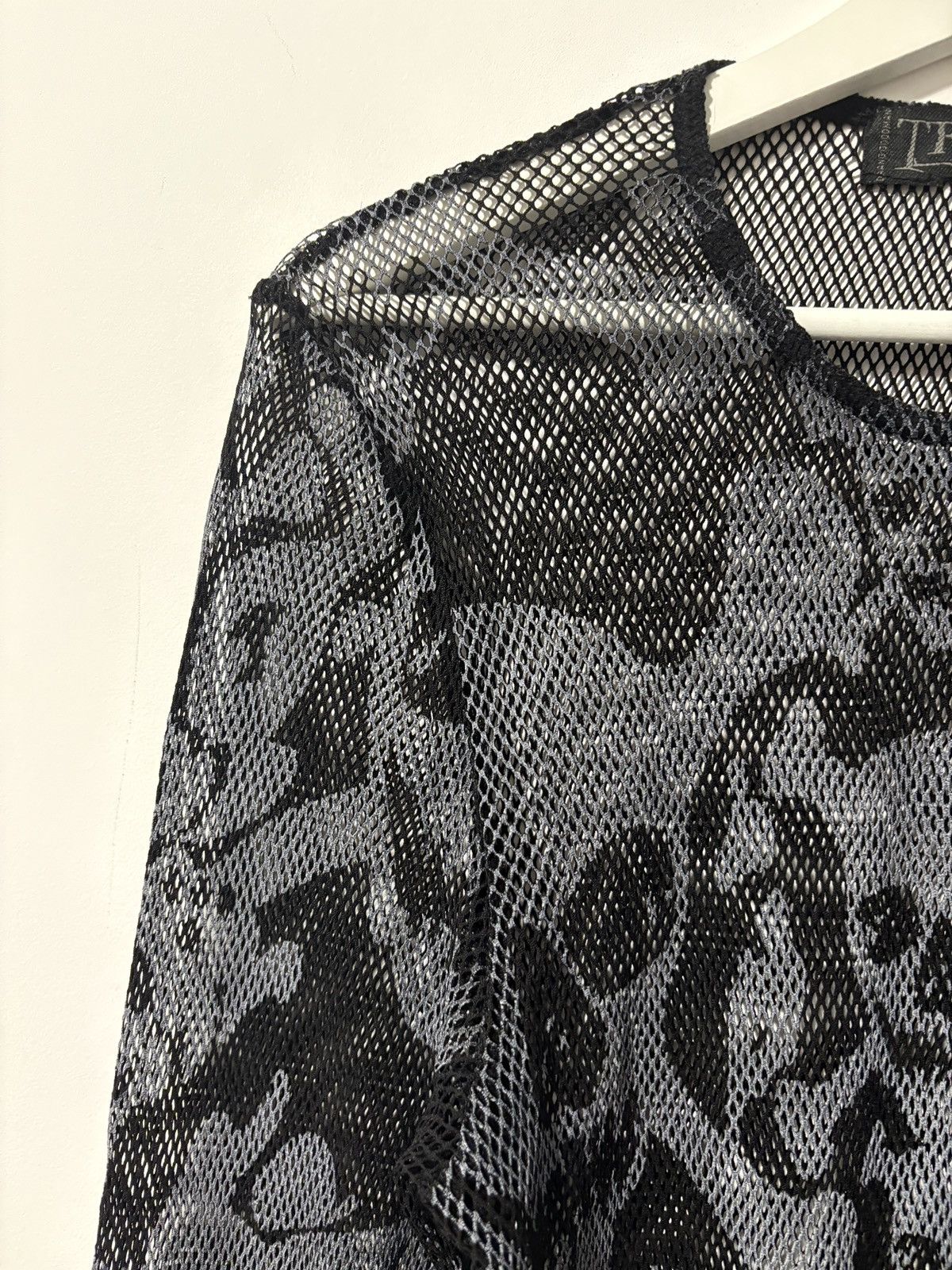 Tripp NYC × Vintage Daang Goodman Tripp NYC Man skull & crossbones fishnet shirt Size US M / EU 48-50 / 2 - 5 Thumbnail