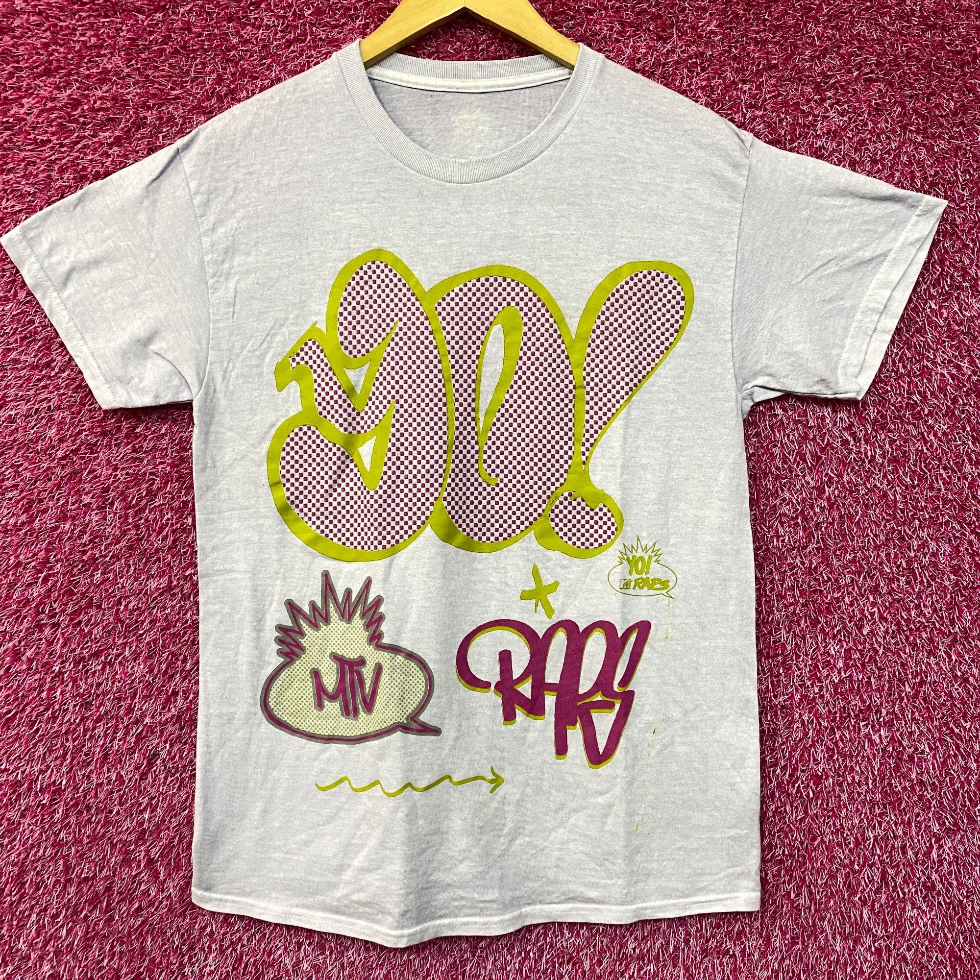 Mtv MTV 90's Graffiti Pop Art Poster Light Blue T-Shirt Medium Size US M / EU 48-50 / 2 - 1 Thumbnail
