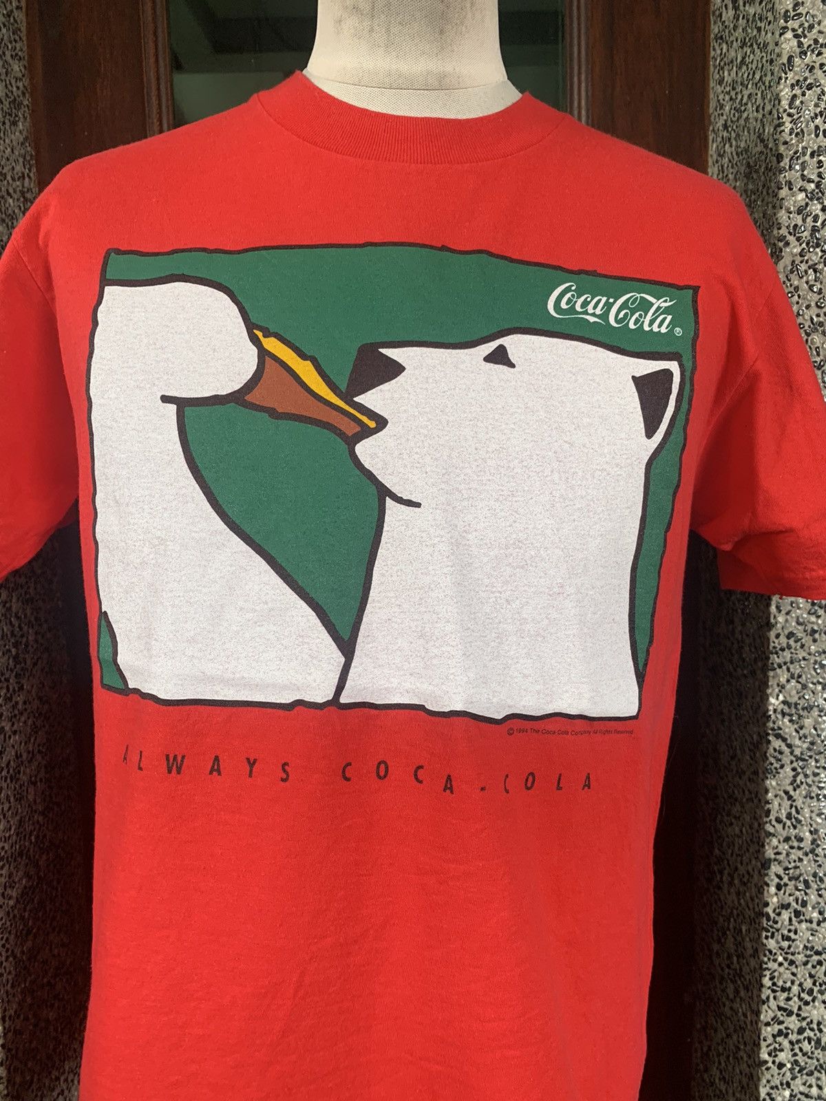 Coca Cola × Vintage Vintage 90s Coke Coca Cola Polar Bear Promo T shirt Size US M / EU 48-50 / 2 - 2 Thumbnail