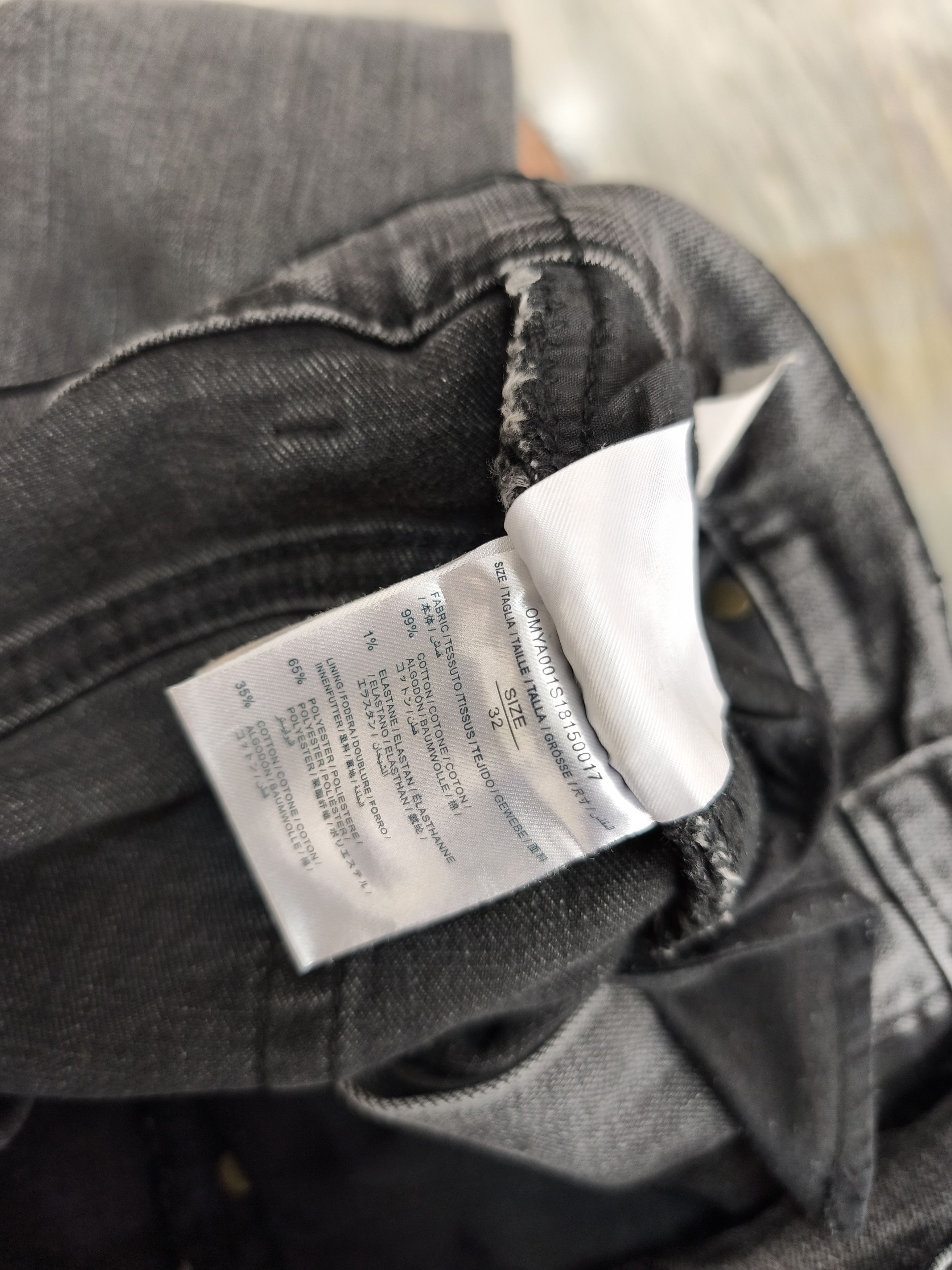 Off-White Off White Fire Line Yellow Logo Gray Slim Denim Jeans Size US 32 / EU 48 - 15 Thumbnail