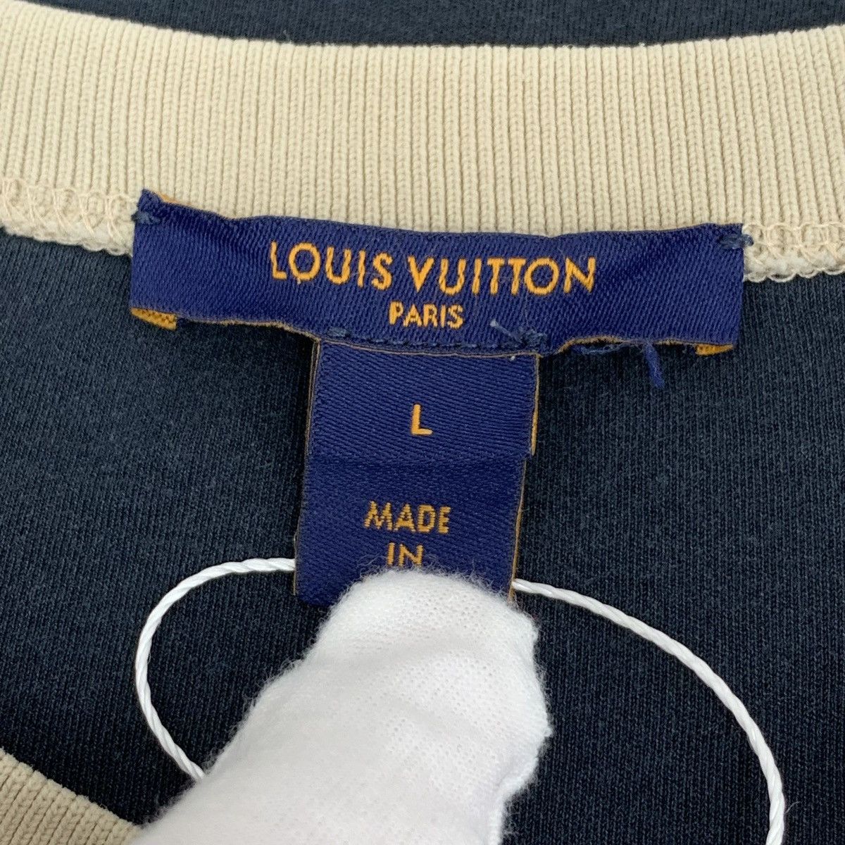 Louis Vuitton Louis Vuitton Black Logo Printed Short Sleeve T-Shirt K26WX Size US L / EU 52-54 / 3 - 6 Thumbnail