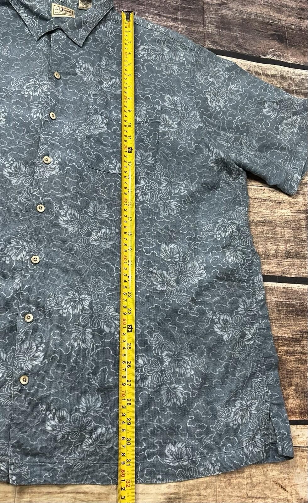 L.L. Bean LL Bean Shirt Mens XL Floral Geometric Button Up Beach Size US XL / EU 56 / 4 - 8 Thumbnail