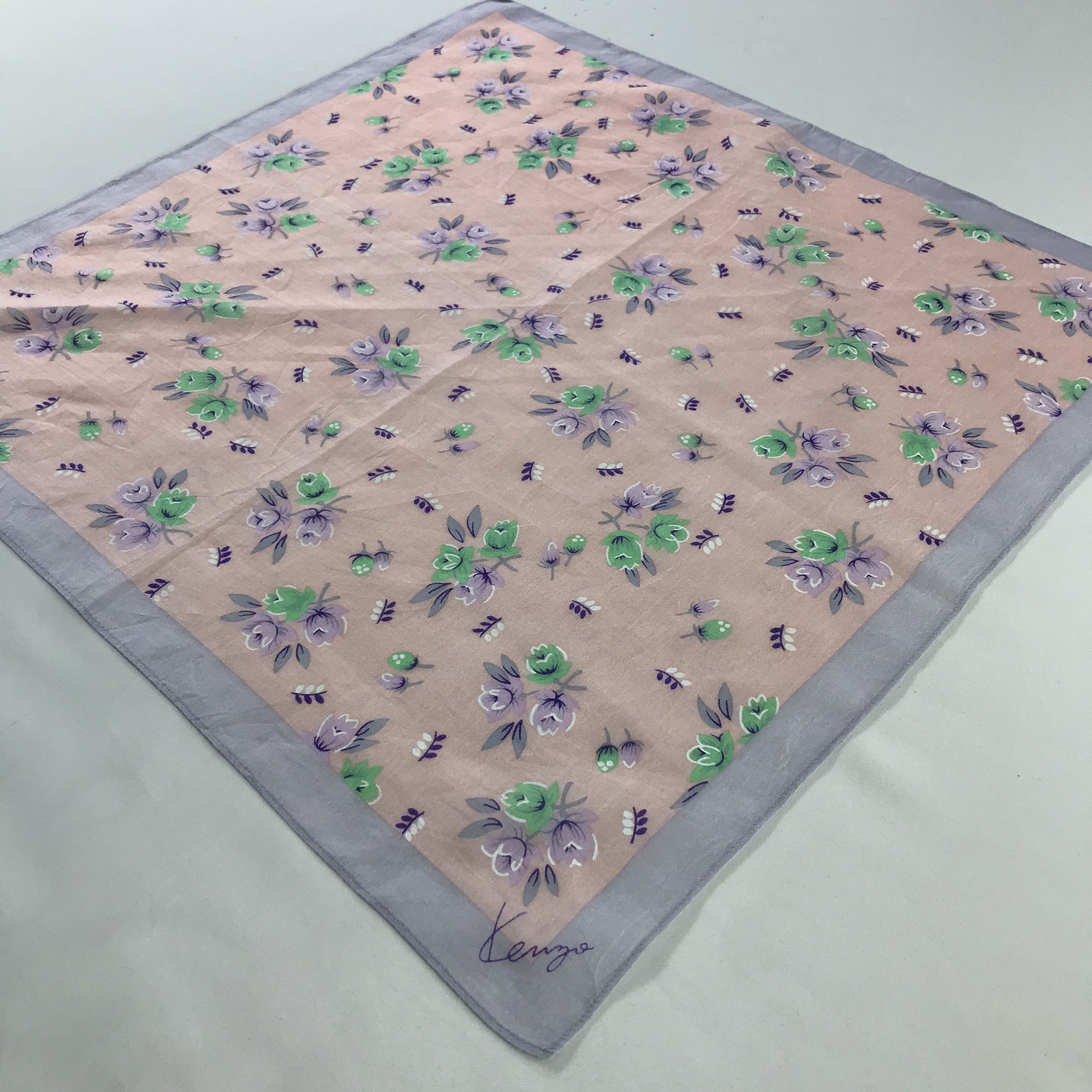 Kenzo × Vintage Kenzo Bandana / Handkerchief / Neckerchief - S548 Size ONE SIZE - 2 Thumbnail