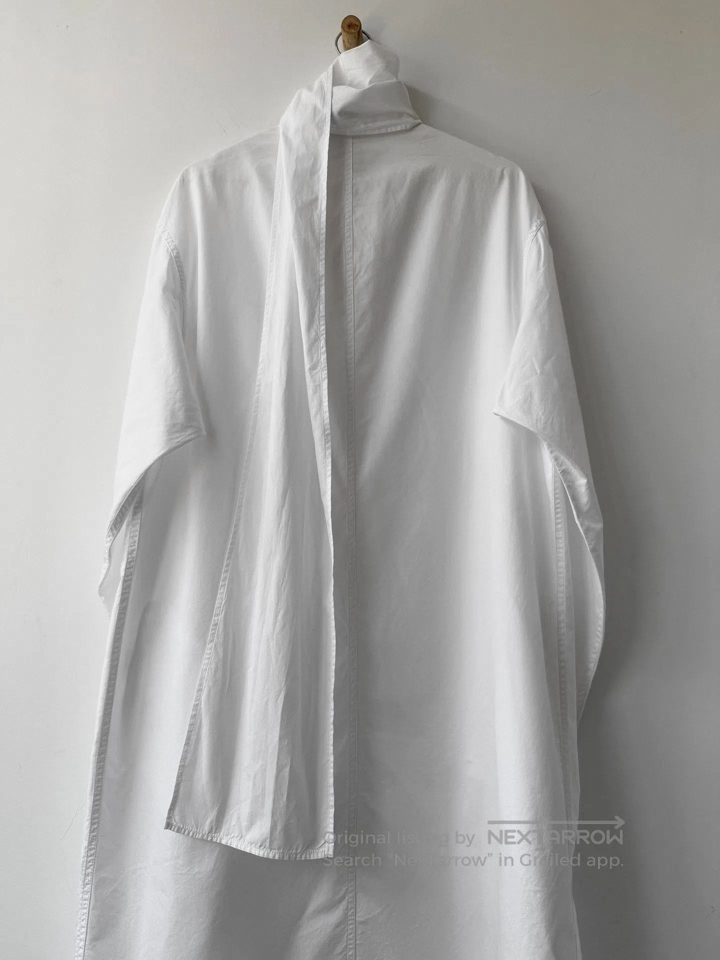 Yohji Yamamoto Yohji Yamamoto Pour Homme 19SS Floating Collar Long Coat. Size US XL / EU 56 / 4 - 5 Thumbnail
