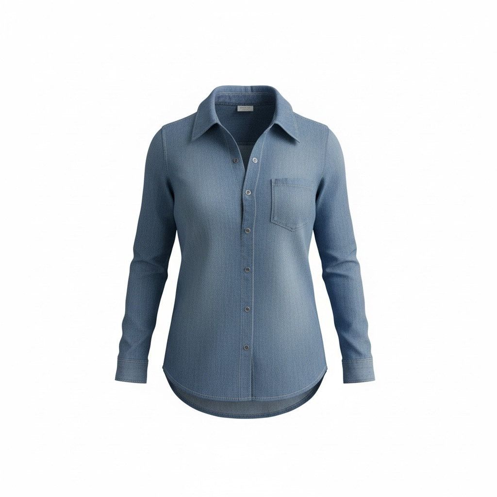 Old Navy Old Navy Women’s Light Wash Button Down Shirt Size Small Size S / US 4 / IT 40 - 1 Thumbnail