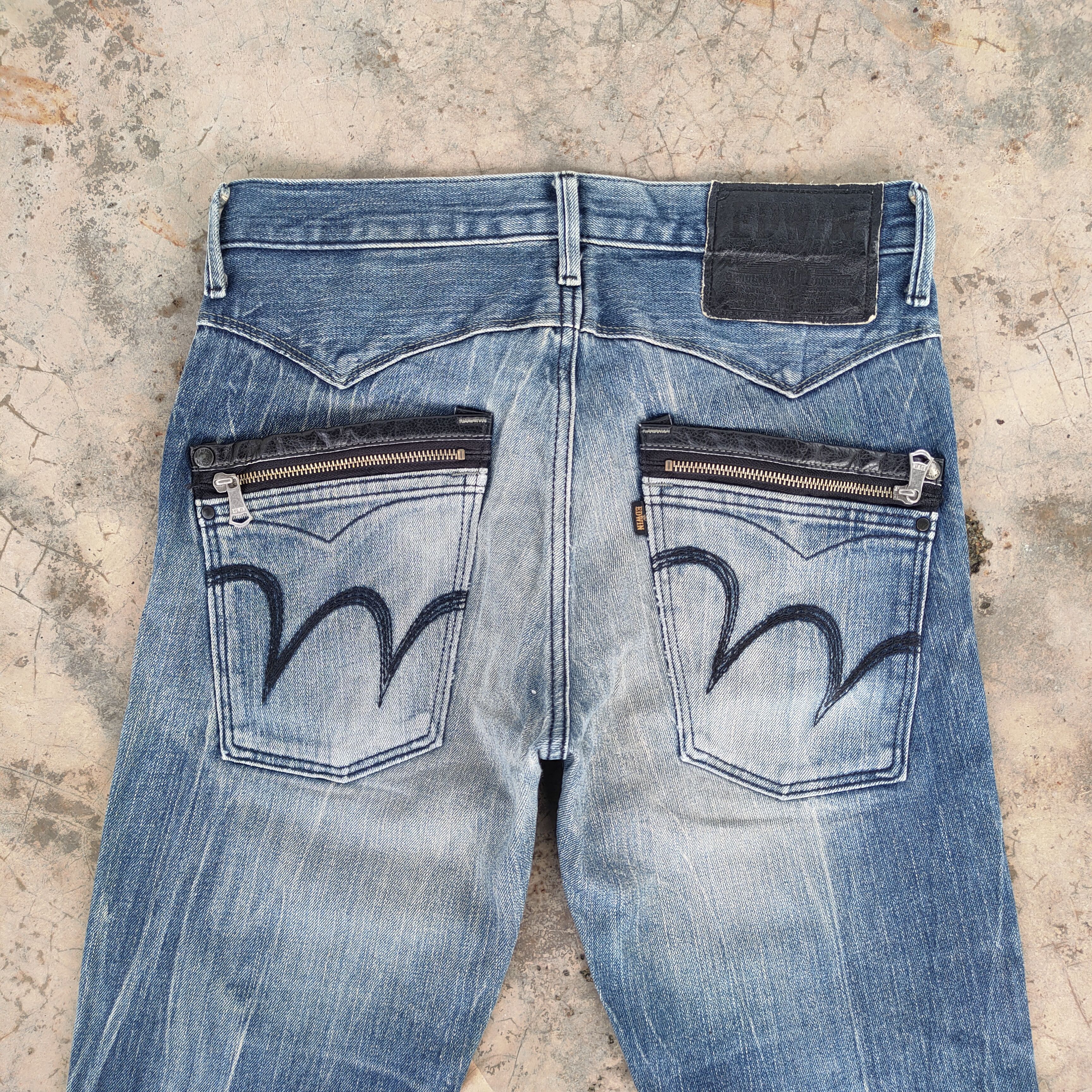 Edwin VINTAGE EDWIN FADED DISTRESSED JEANS DENIM PANTS Size US 31 - 10 Thumbnail