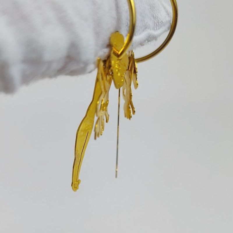 Disney Disney Signed Gold Tone Tinkerbell Dangle Earrings Size ONE SIZE - 4 Thumbnail