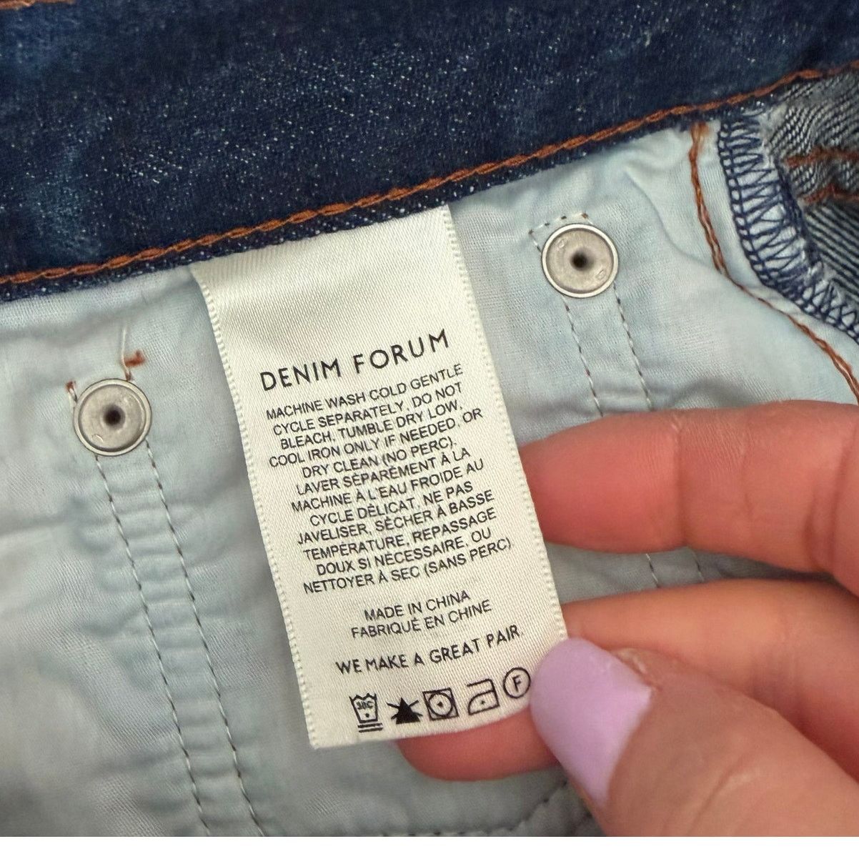Other Denim Forum Farrah High Rise Wide Leg Jeans Sz 28 Size 28" / US 6 / IT 42 - 4 Thumbnail
