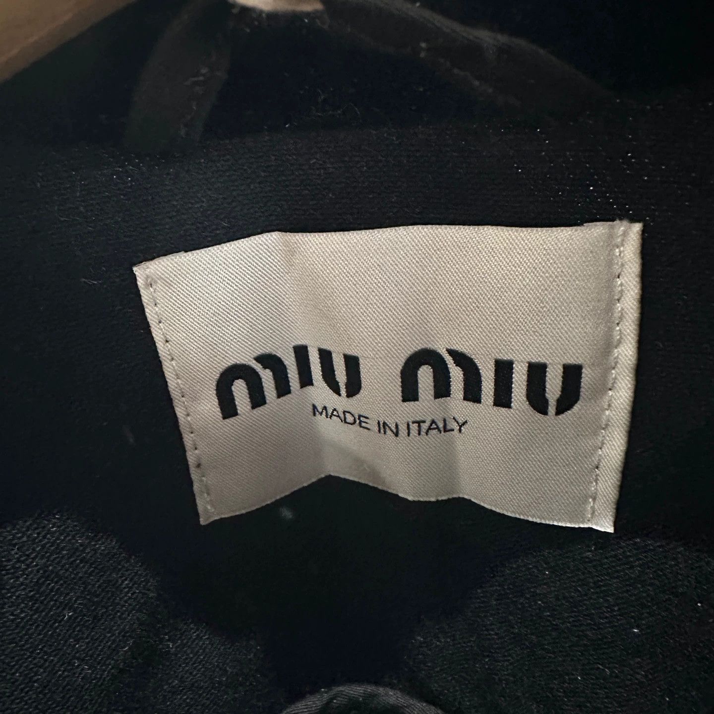 Miu Miu MIU MIU 24SS velvet logo short jacket Size S / US 4 / IT 40 - 3 Thumbnail