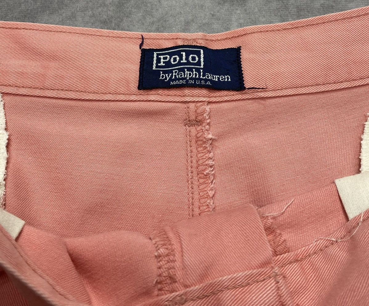 Polo Ralph Lauren 80’s Vintage Polo Ralph Lauren Salmon Pink Chino Shorts Size US 36 / EU 52 - 2 Thumbnail