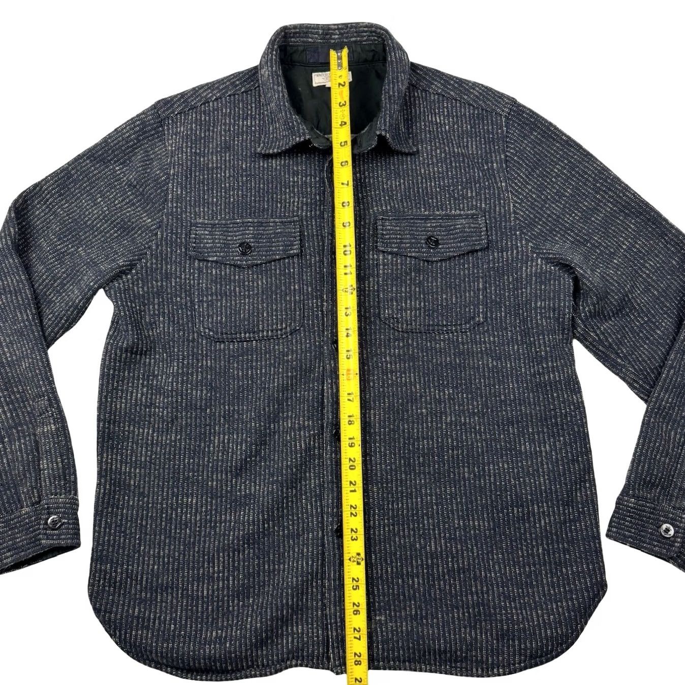 Wallace & Barnes Wallace & Barnes Men's Button Shacket Blue Lined Large Button Size US L / EU 52-54 / 3 - 5 Thumbnail