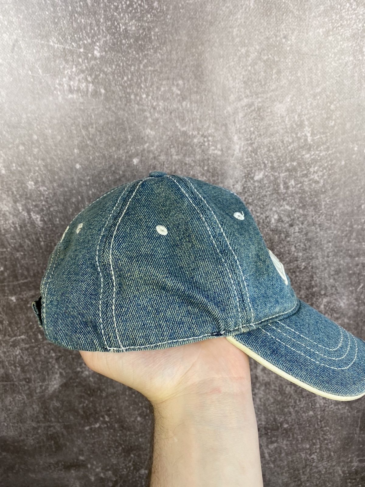 Lonsdale × Vintage Vintage Lonsdale London 90s Embroidered Logo Beige Cap Hat Size ONE SIZE - 3 Thumbnail