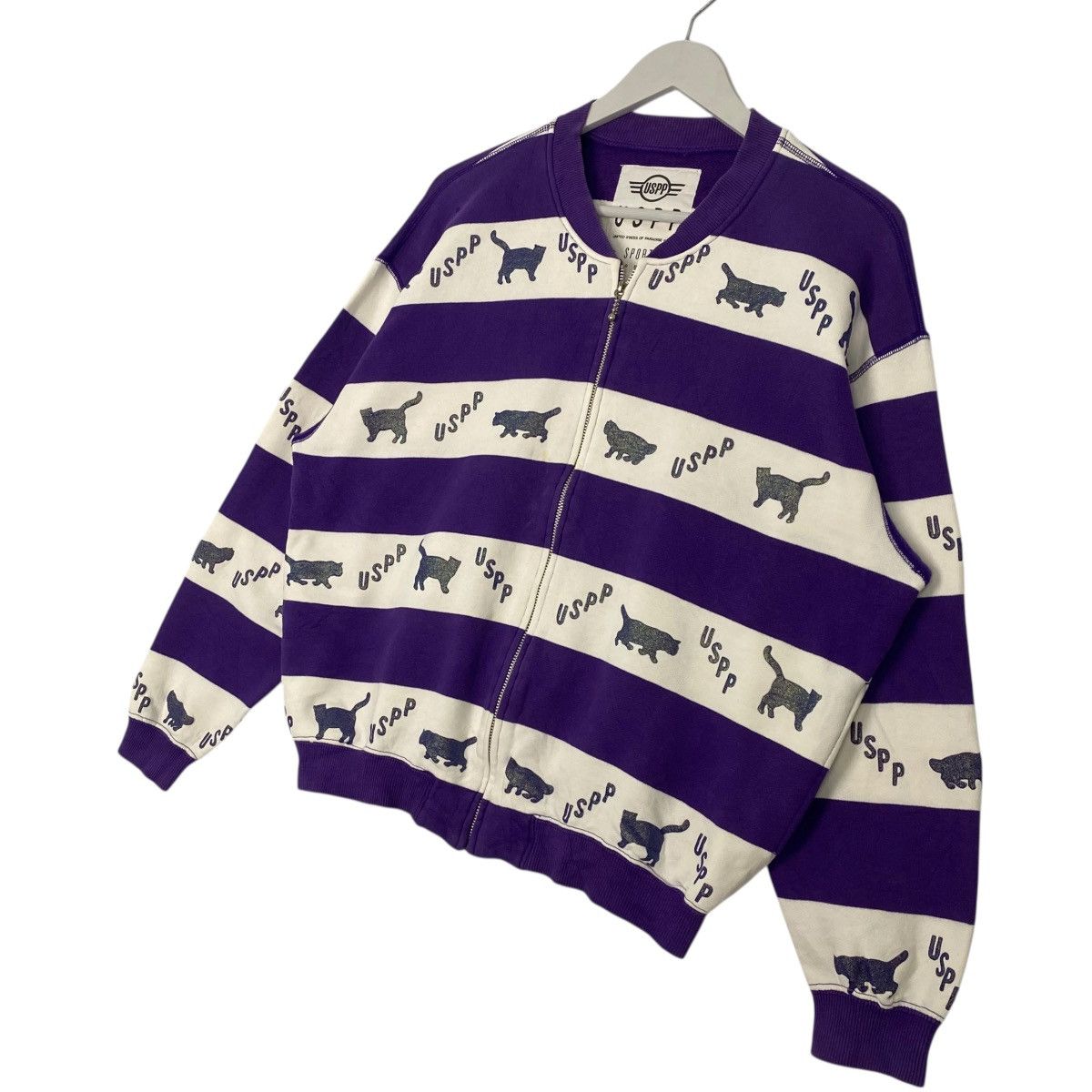 Other Vintage USPP Sport Hoodie Sweater Purple/White Size M Size US M / EU 48-50 / 2 - 2 Thumbnail