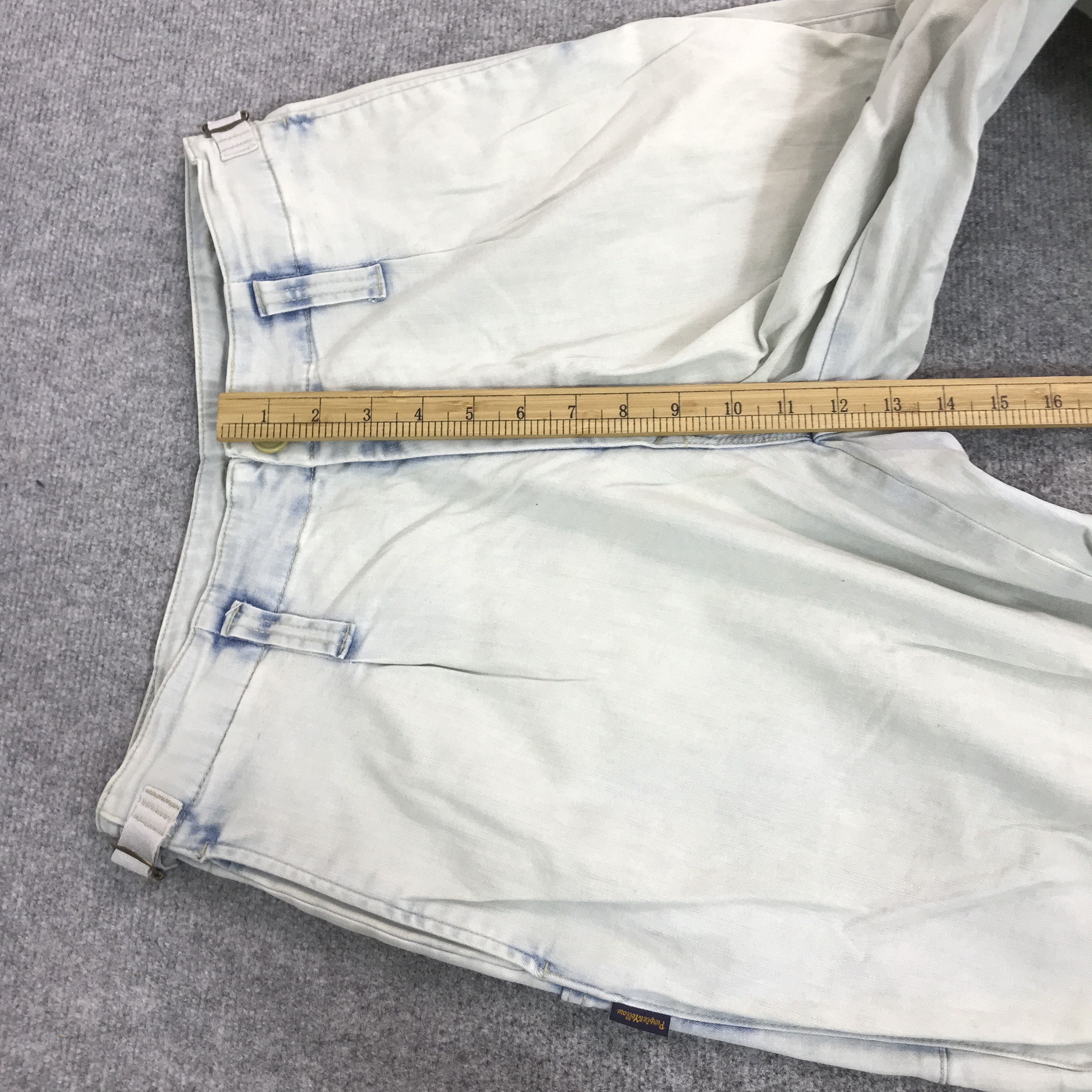 Japanese Brand BALLON PANTS PURPLE&YELLOW WIDE DENIM PANTS Size US 28 / EU 44 - 8 Thumbnail