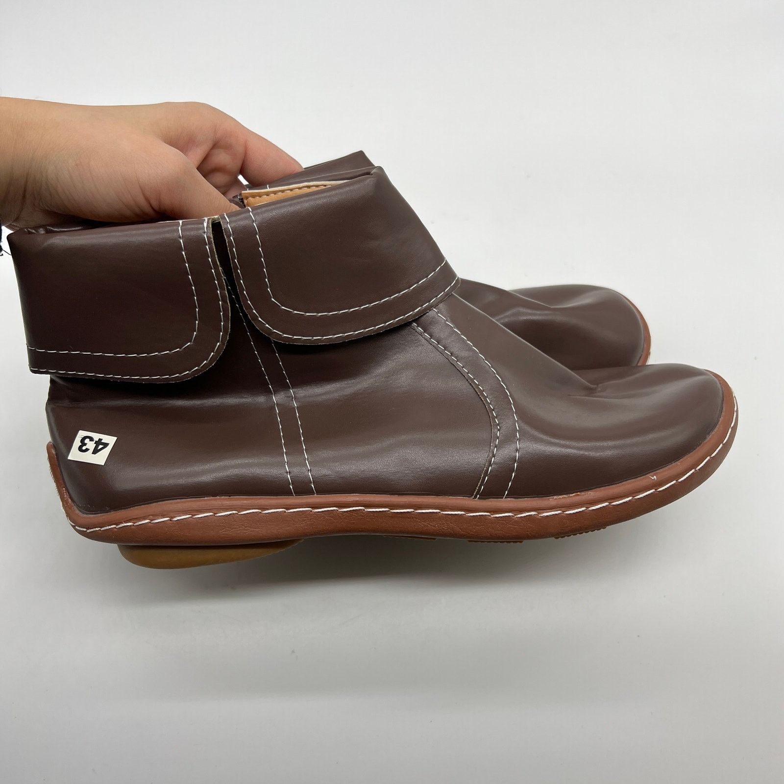 Other Womens Ankle Boot Comfortable Slip On Flat Booties Size US 10.5 / IT 40.5 - 2 Thumbnail