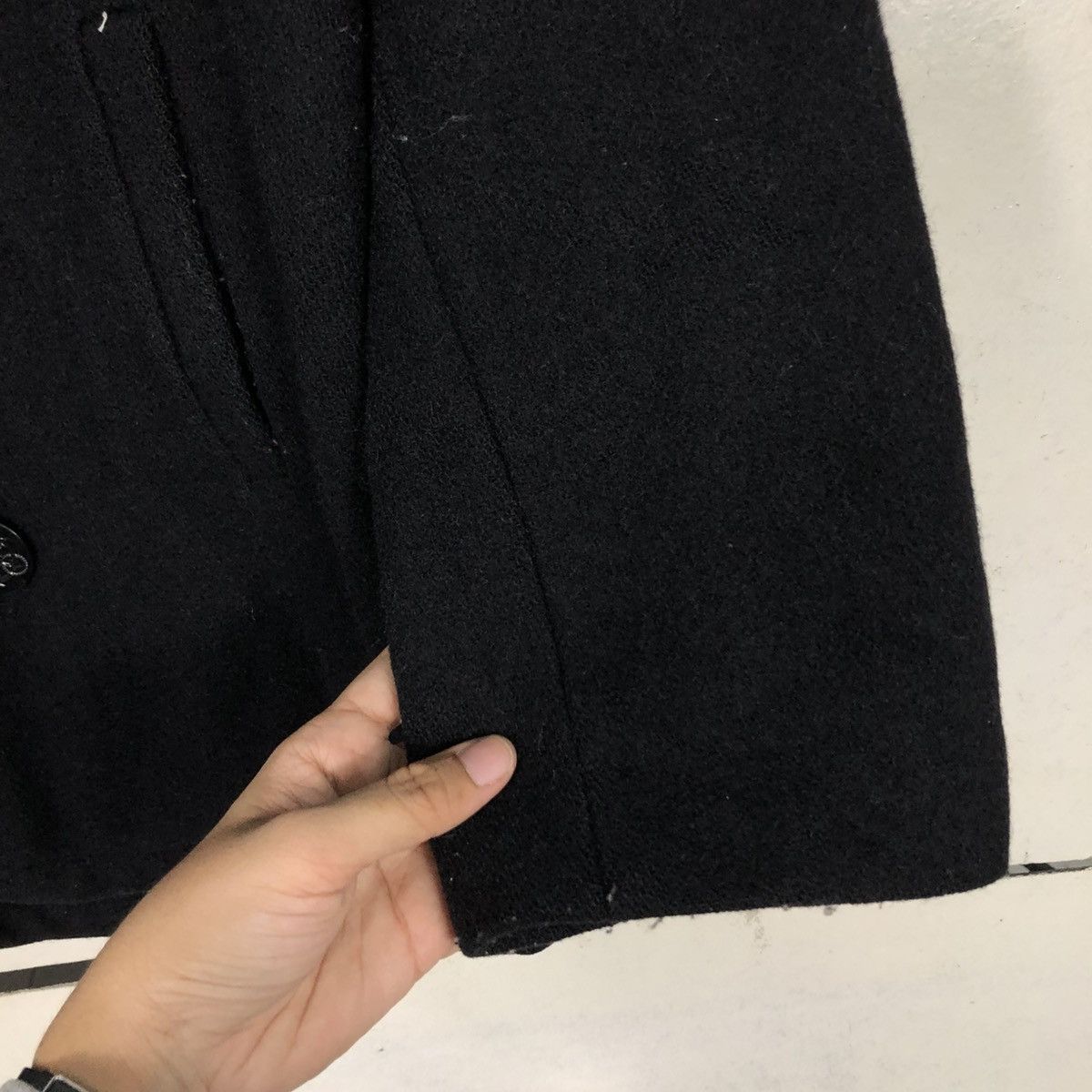 Japanese Brand 📌Vintage Wool Peacoat Usa Double Breast Issey Miyake Size US L / EU 52-54 / 3 - 17 Thumbnail