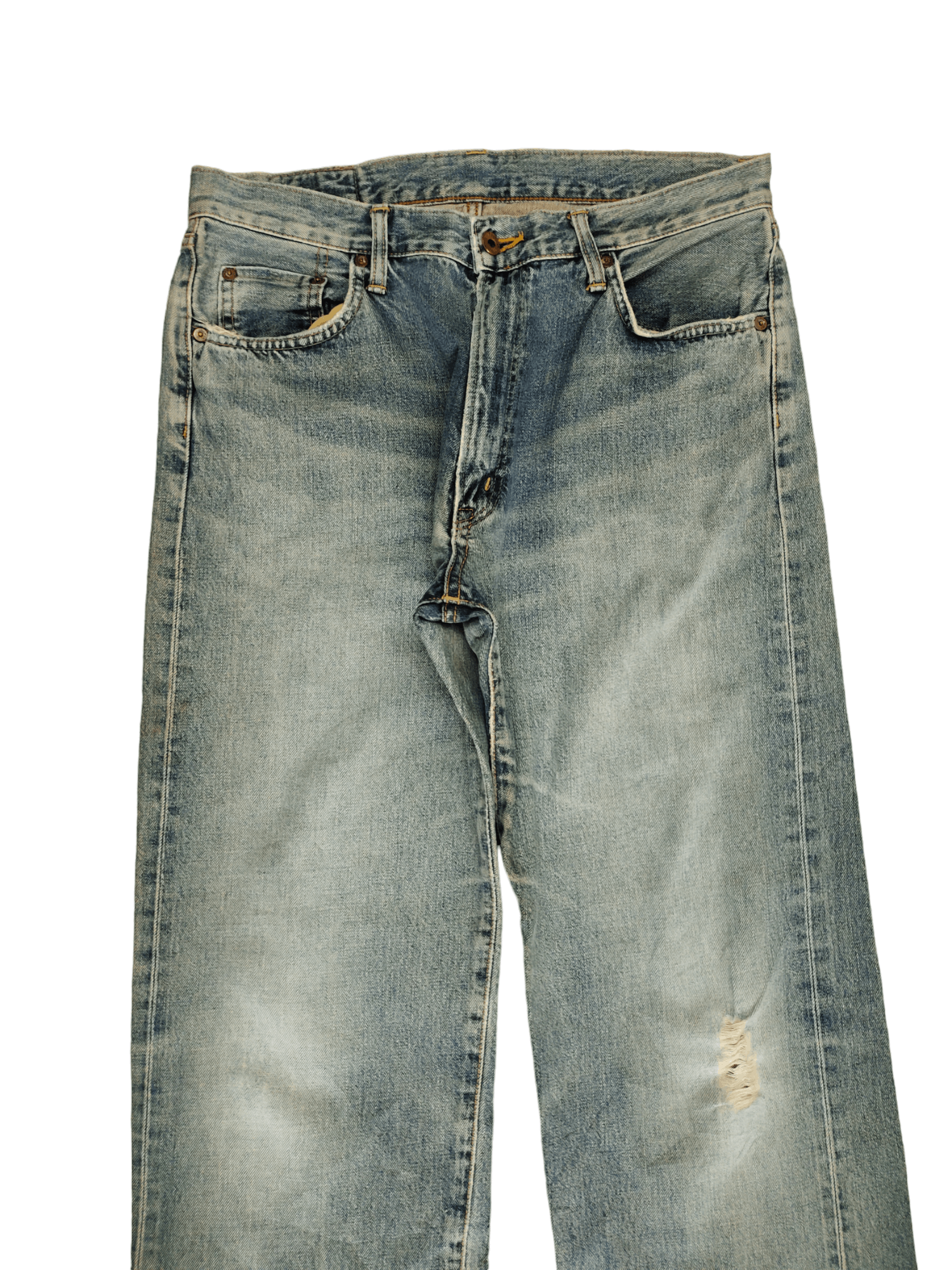 Edwin 90s Edwin 505XX Distress Selvedge Jeans Undercover Design Size US 33 - 2 Thumbnail
