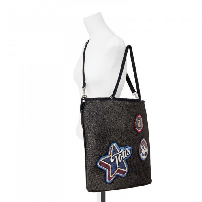 TOUS TOUS Jodie Medallion Women Shopping Bag Black. Size ONE SIZE - 5 Thumbnail