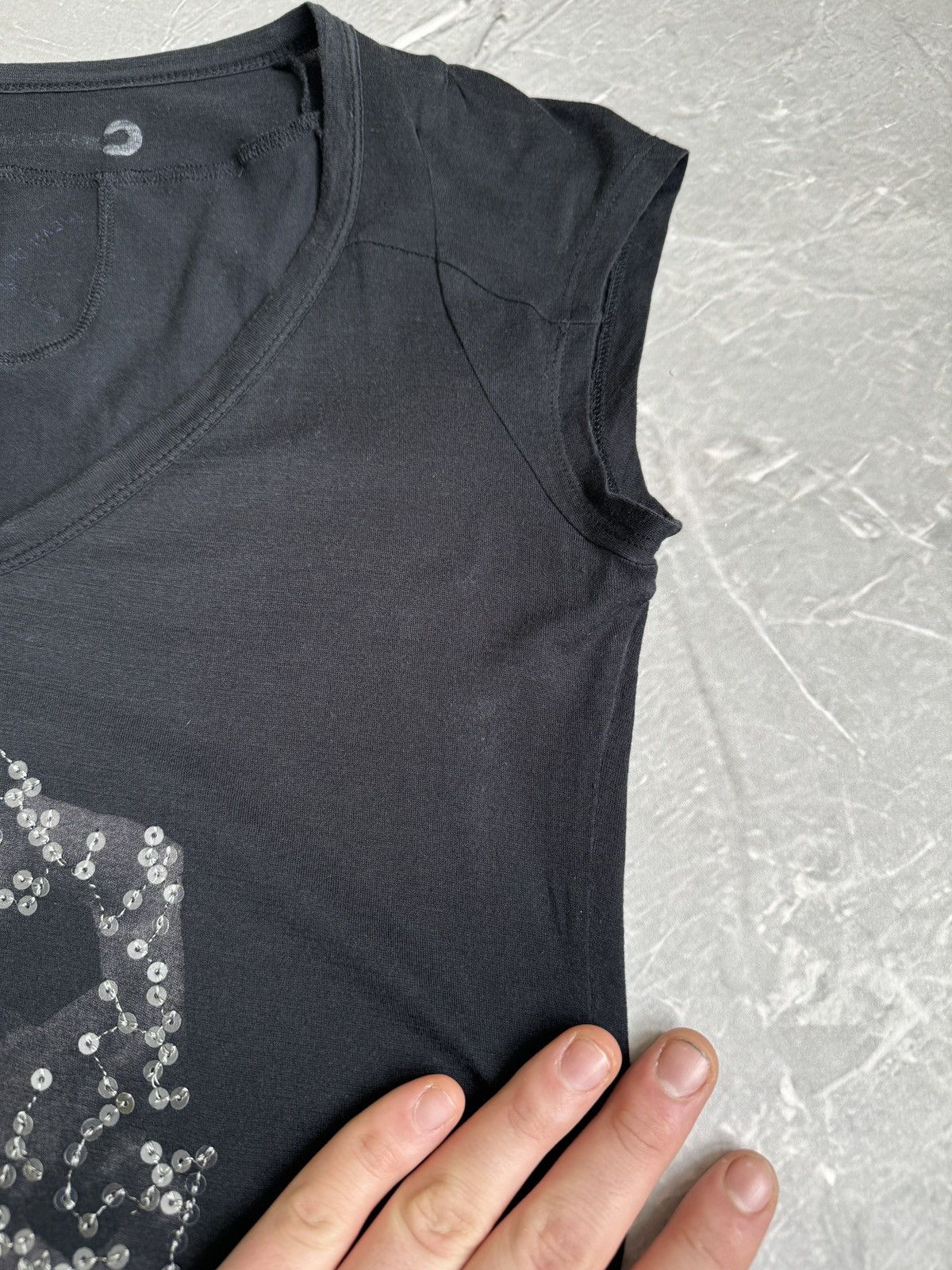 Marithe + Francois Girbaud Vintage Marithe Francois Girbaud T-Shirt Top Avant Garde Y2k Size M / US 6-8 / IT 42-44 - 4 Thumbnail