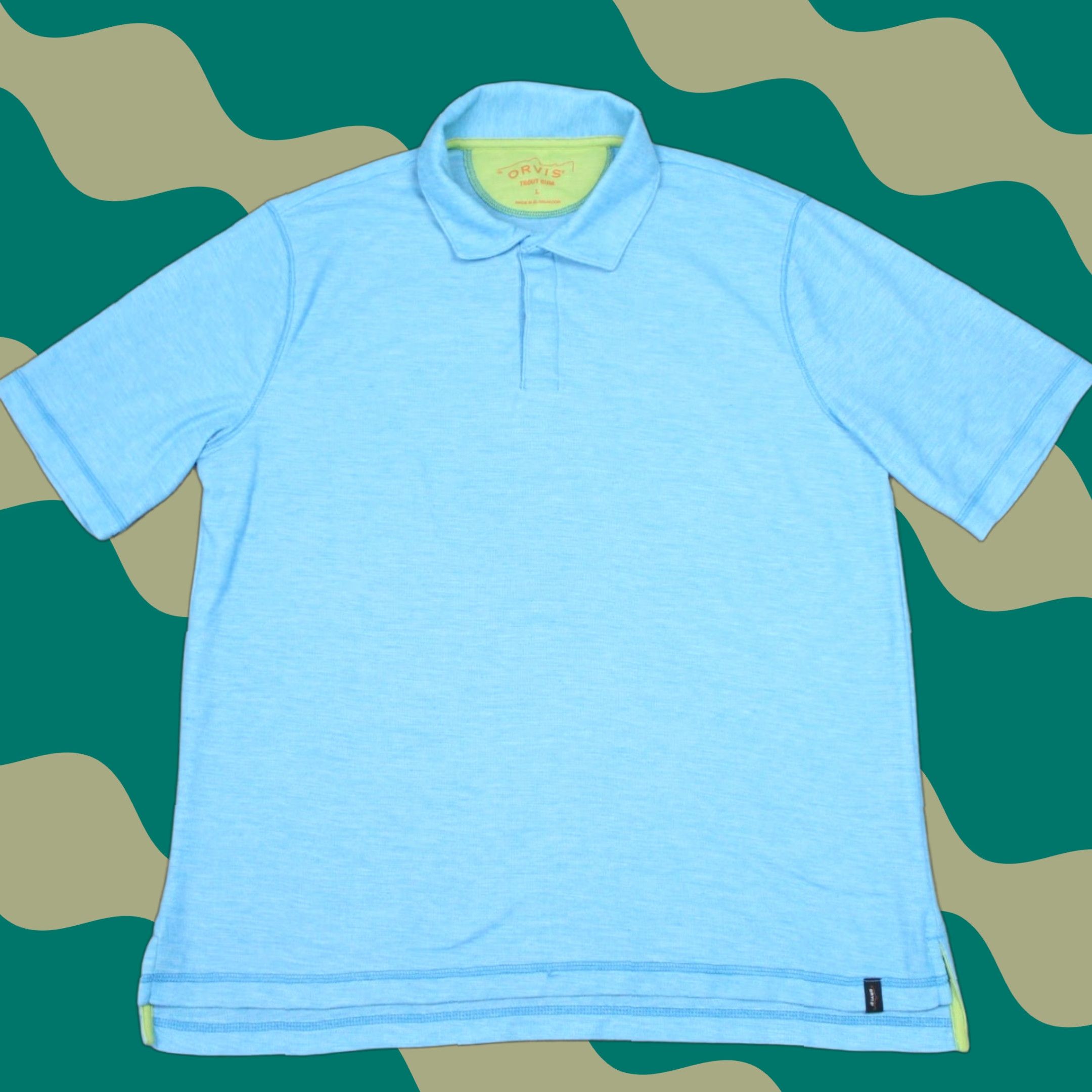 Orvis Orvis Polo Shirt Mens Large Blue Cotton Polyester Blend S/S Pullover Shirt Size US L / EU 52-54 / 3 - 1 Thumbnail
