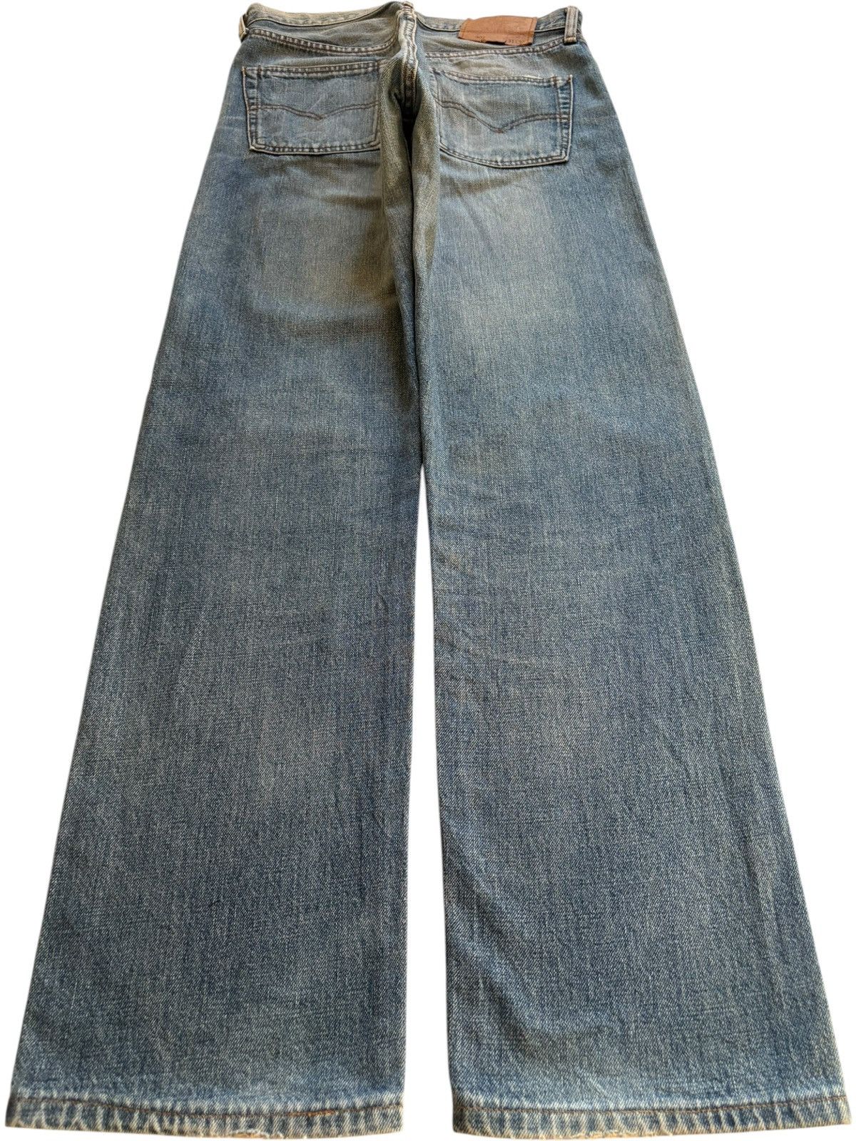 Levi's Vintage 80s Levis 502 Big E Selvedge Mud Wash Loose Jeans Size US 29 - 3 Thumbnail