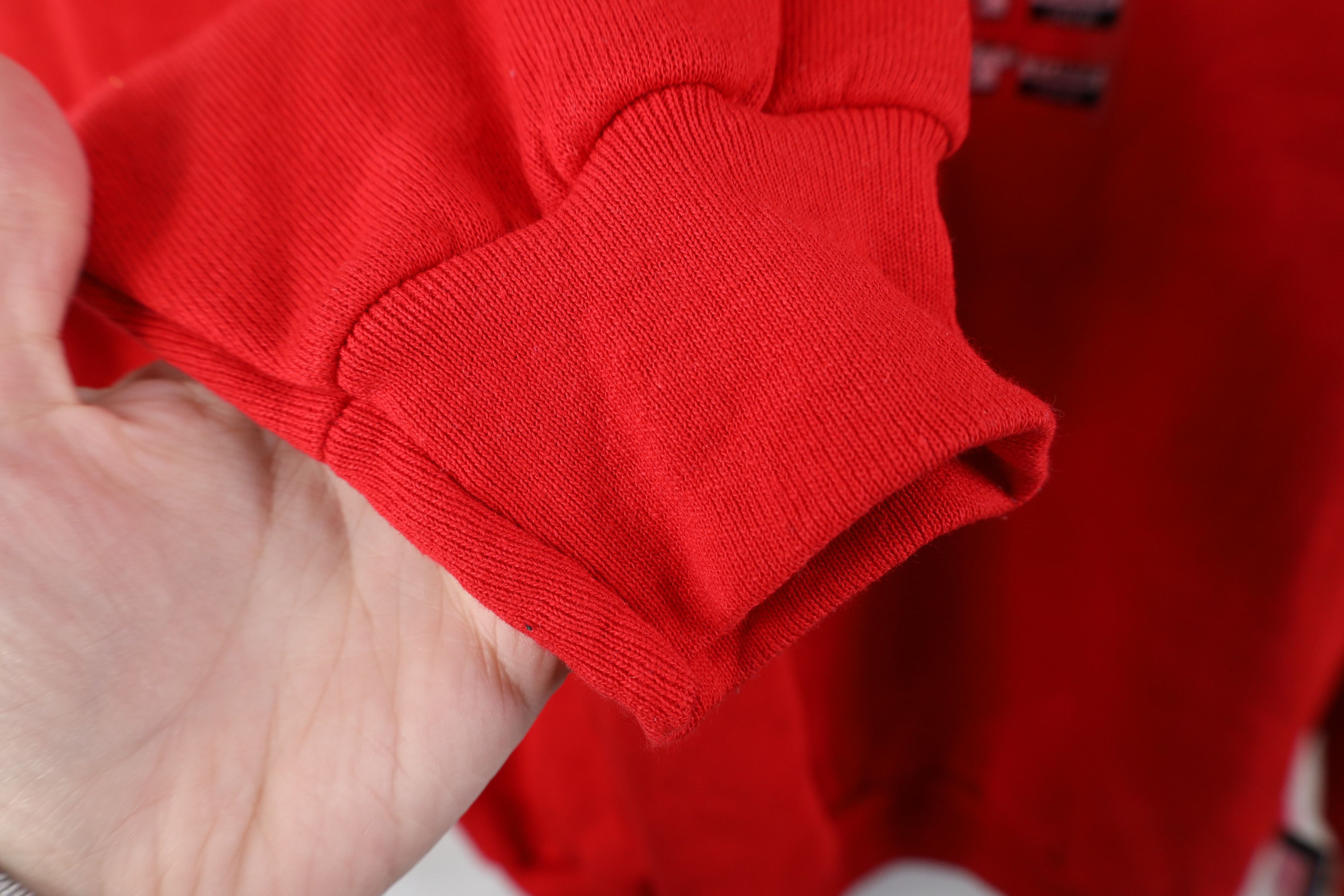 Vintage Deadstock Vintage 90s Streetwear Crewneck Sweatshirt Red USA Size XL / US 12-14 / IT 48-50 - 9 Thumbnail