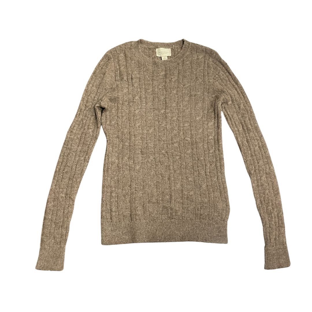 Banana Republic Crewneck Cable Knit Sweater Extra Fine 100% Alpaca Small VTG Size S / US 4 / IT 40 - 1 Thumbnail