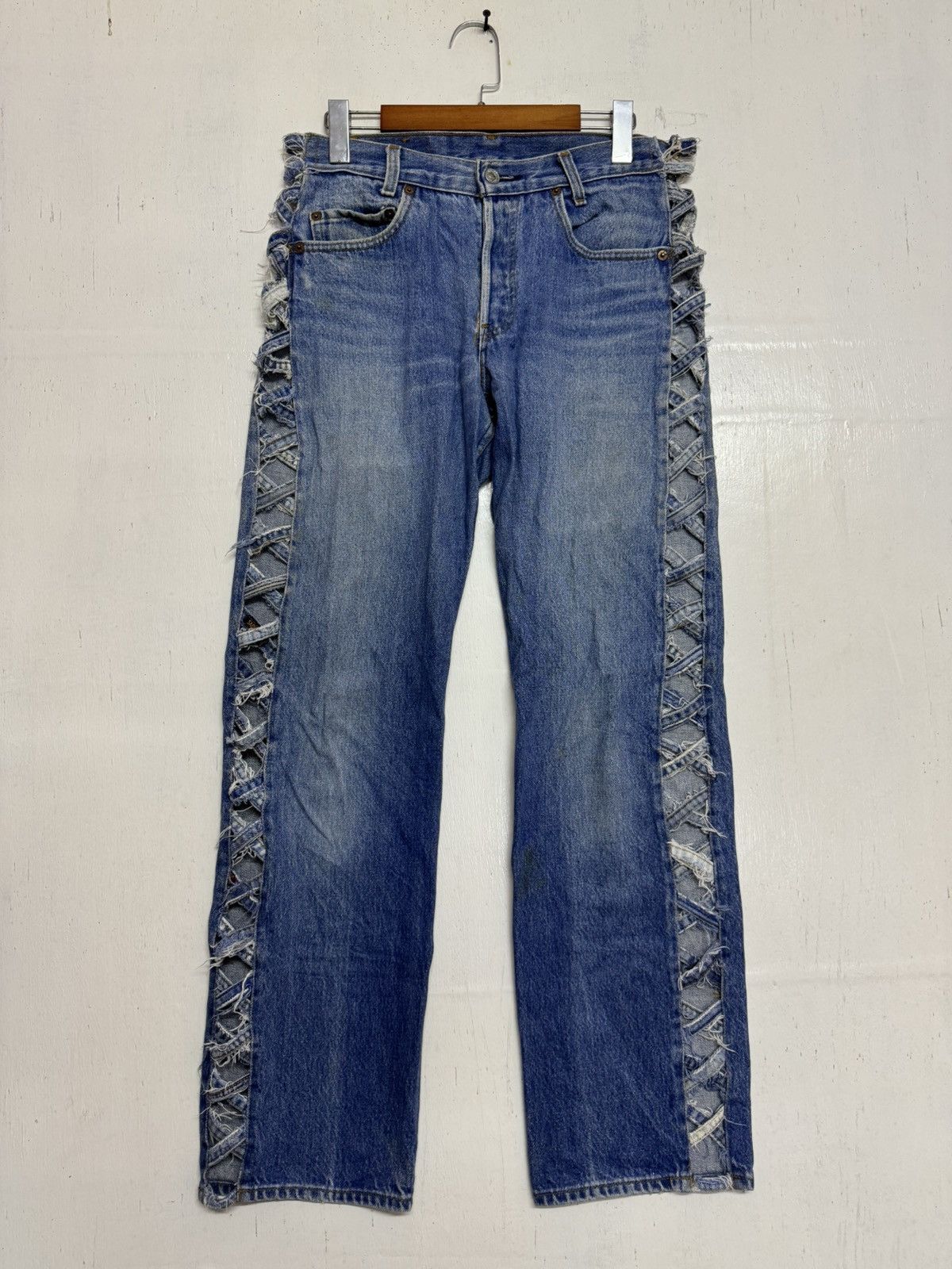 Handmade × Levi's × Levi's Vintage Clothing Vintage Levis customade sunfaded Size 31" - 4 Thumbnail